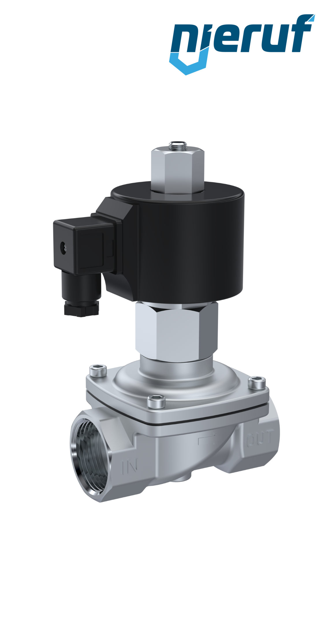 Zawór elektromagnetyczny DN32 G 1 1/4" cala stal nierdzewna EV06 FKM 230V 50Hz NO