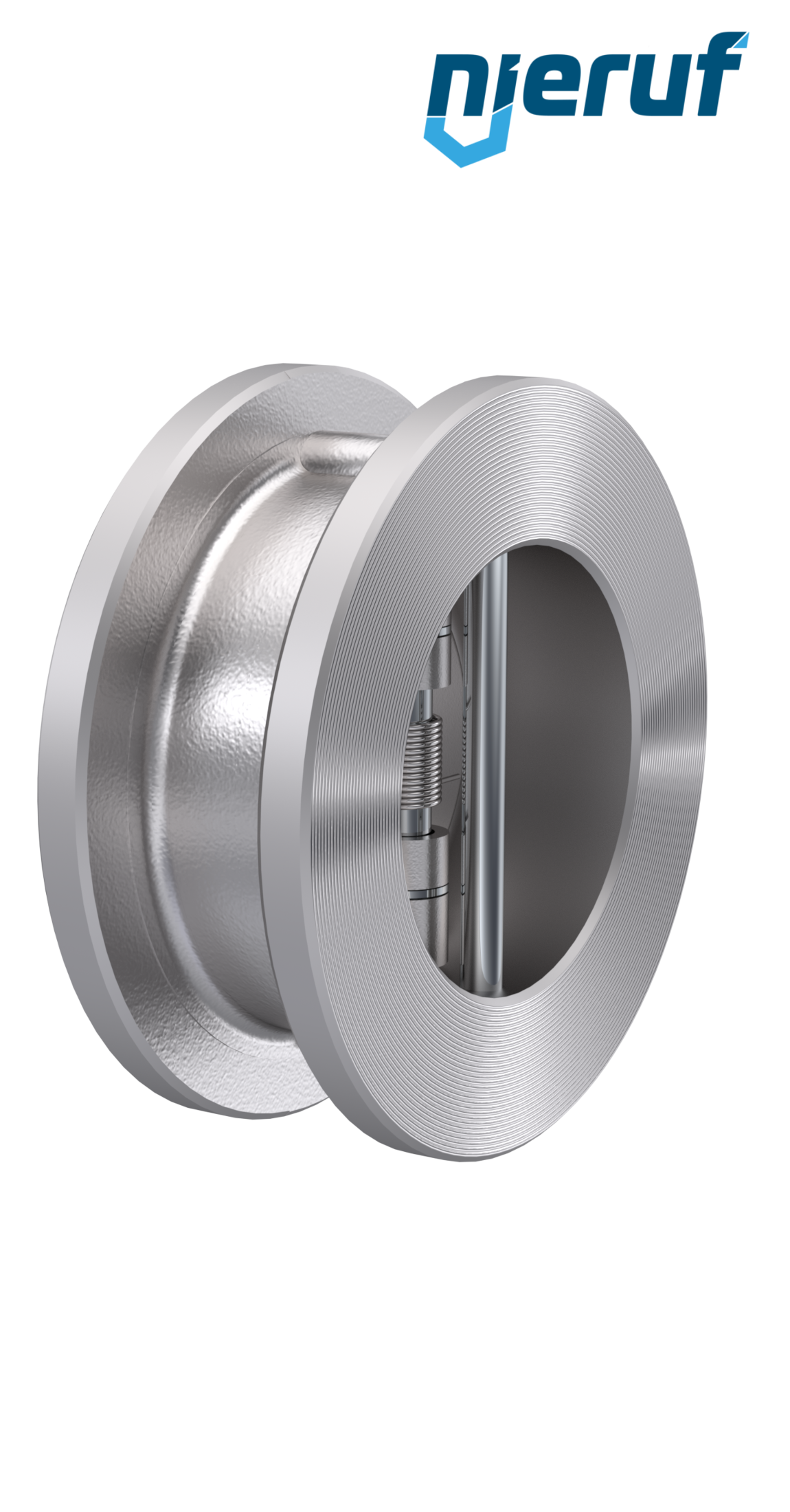 Klapa zwrotna dwuskrzydłowa DN300 DR03 Stal nierdzewna 1.4408 Metal