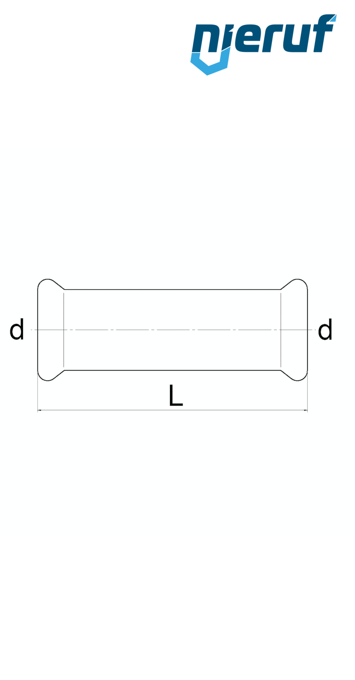 Mufa wsuwana W x W DN80 - 88,9 mm Stal nierdzewna