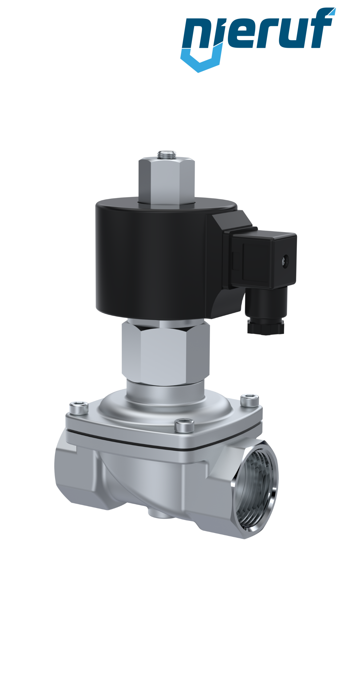 Zawór elektromagnetyczny DN16 G 1/2" cala NO - normalnie otwarte EV06