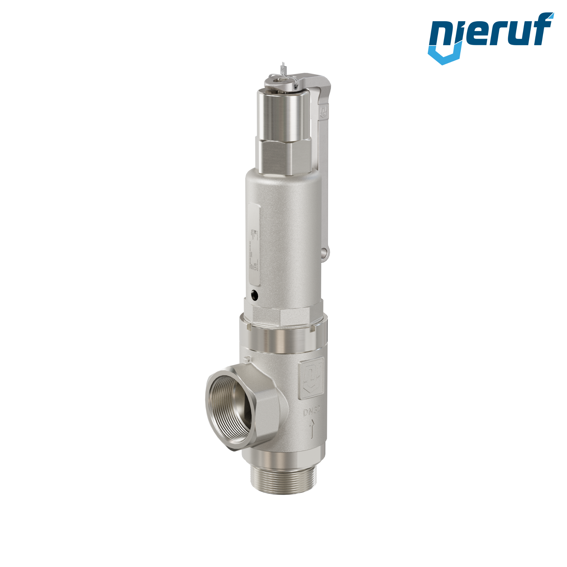 Zawór bezpieczeństwa 2" GZ  x 2" GW SV06 płynne media, Stal nierdzewna NBR, Dźwignia