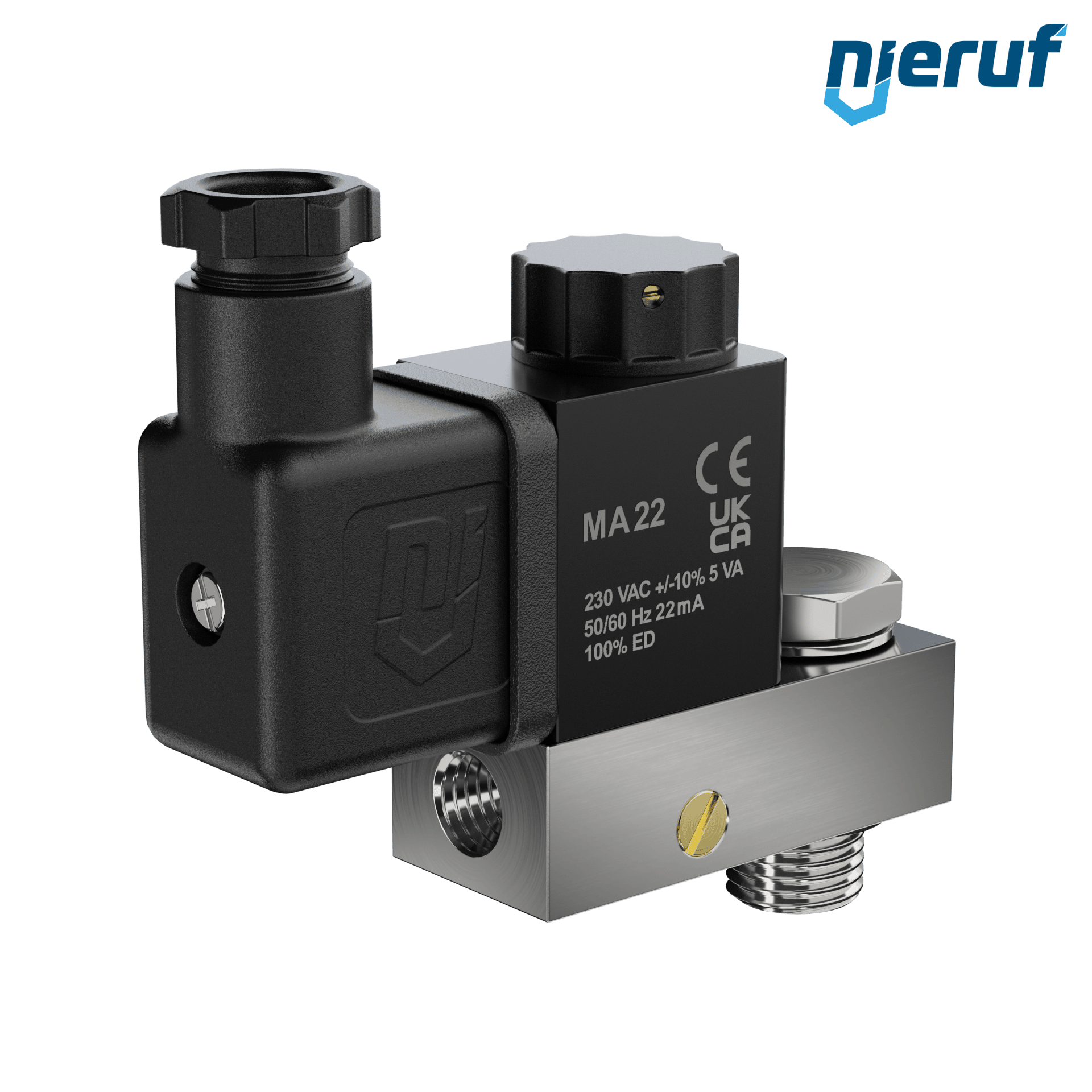 Wlot zaworu pilotowego: G 1/8" cala 230V AC KV06