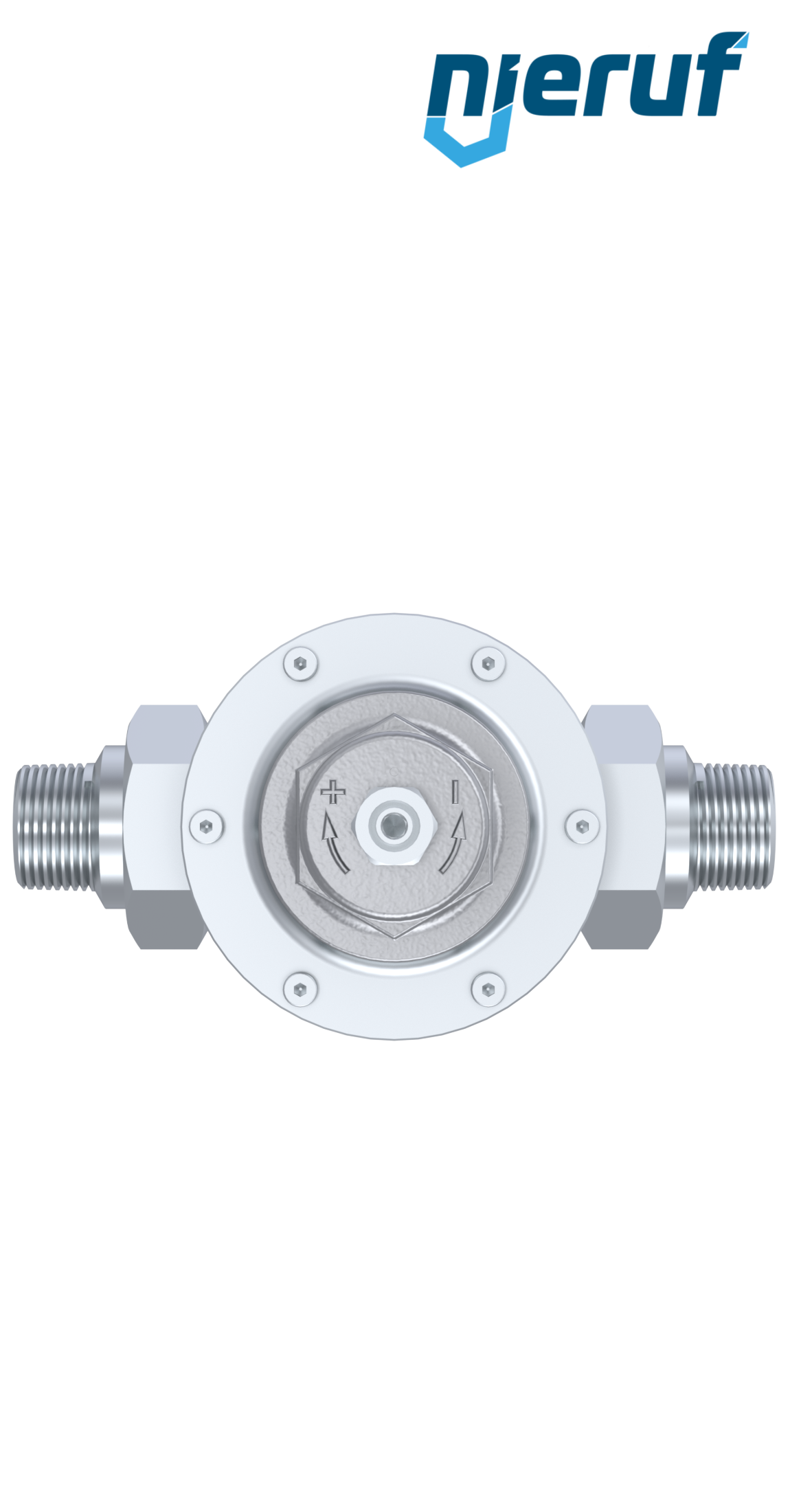 Reduktor niskiego ciśnienia gwint zewnętrzny 1 1/4" cala DM12 stal nierdzewna FPM 0.2 - 2.0 bar