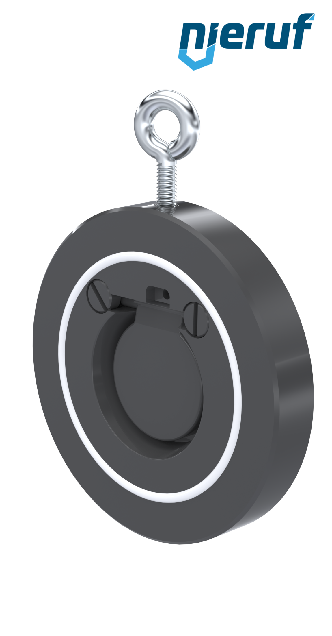 Klapa zwrotna międzykołnierzowa DN40 ZR05 Plastik PVC-U PTFE