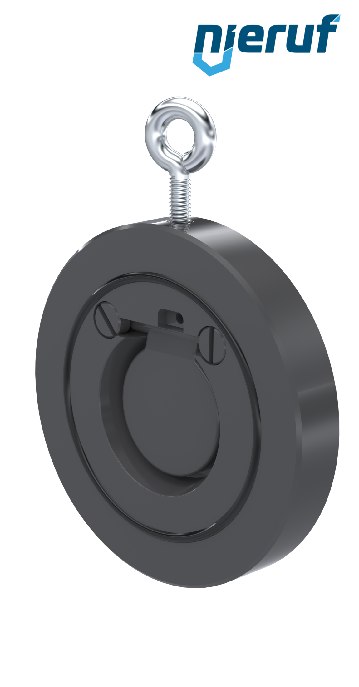 Klapa zwrotna międzykołnierzowa DN40 ZR05 Plastik PVC-U FKM (Viton)