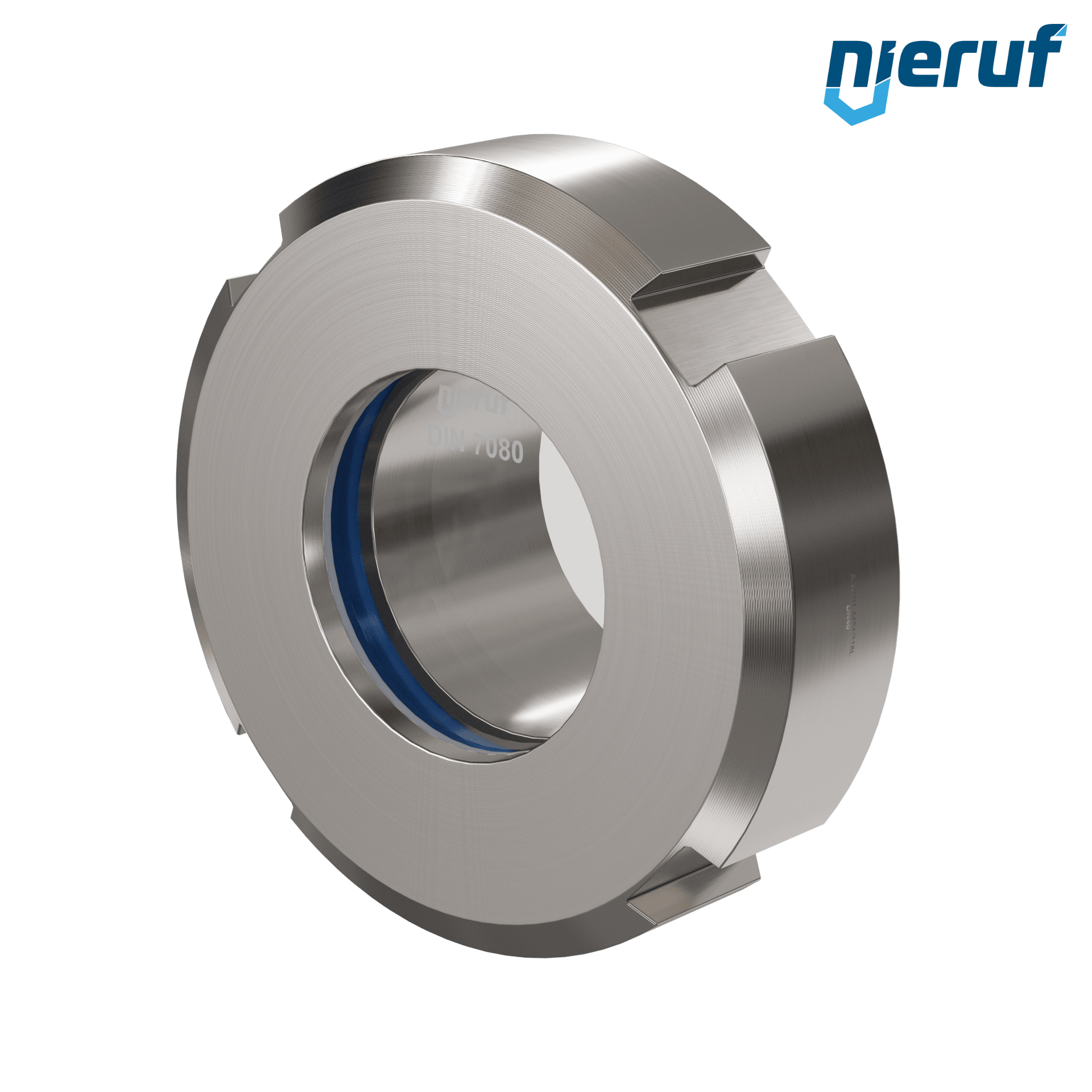 Wziernik DN40 - 1 1/2" cala według DIN 11851 Stal nierdzewna 1.4404 / AISI 316L