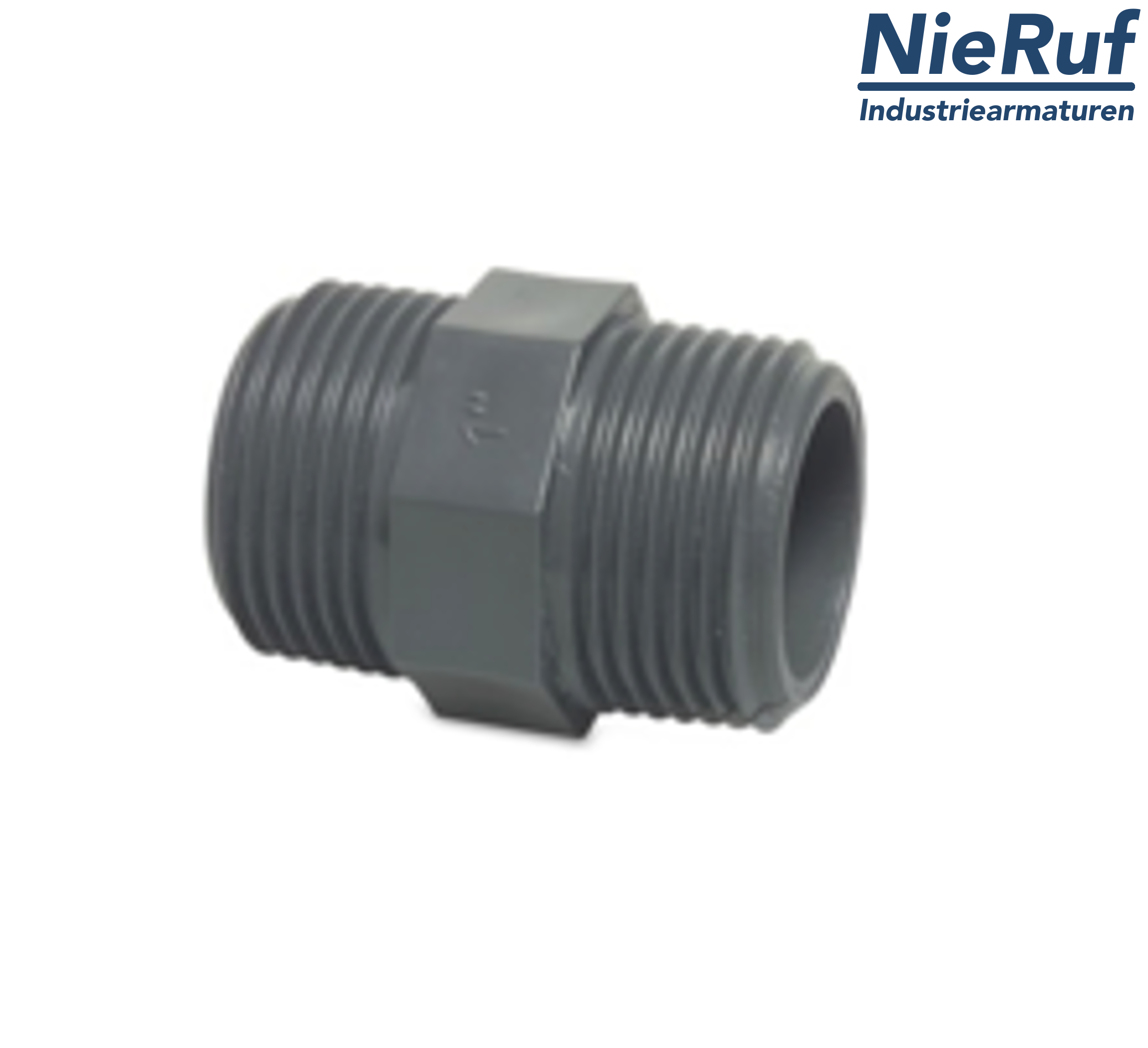 Nypel dwustronny DN20 - 3/4" cala PVC-U GZ