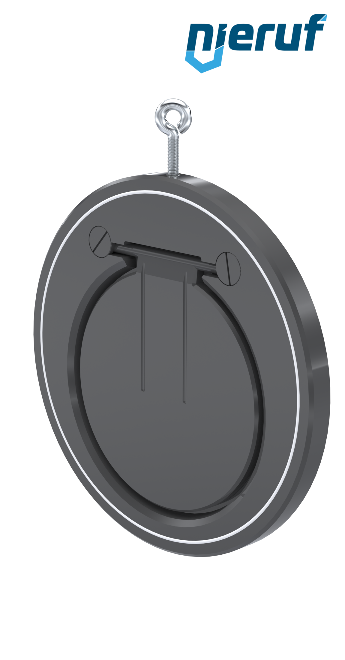 Klapa zwrotna międzykołnierzowa DN200 ZR05 Plastik PVC-U PTFE