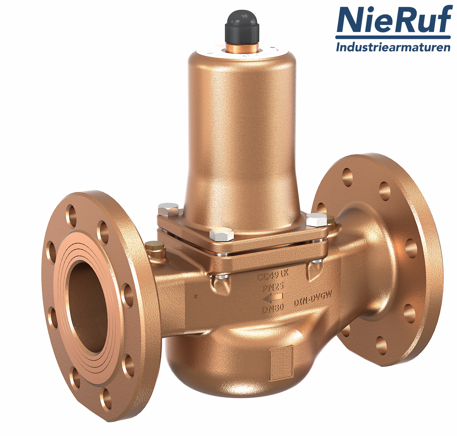 Reduktor ciśnienia DN100 PN16 DM06 brąz / mosiądz FKM 1.0 - 8.0 bar