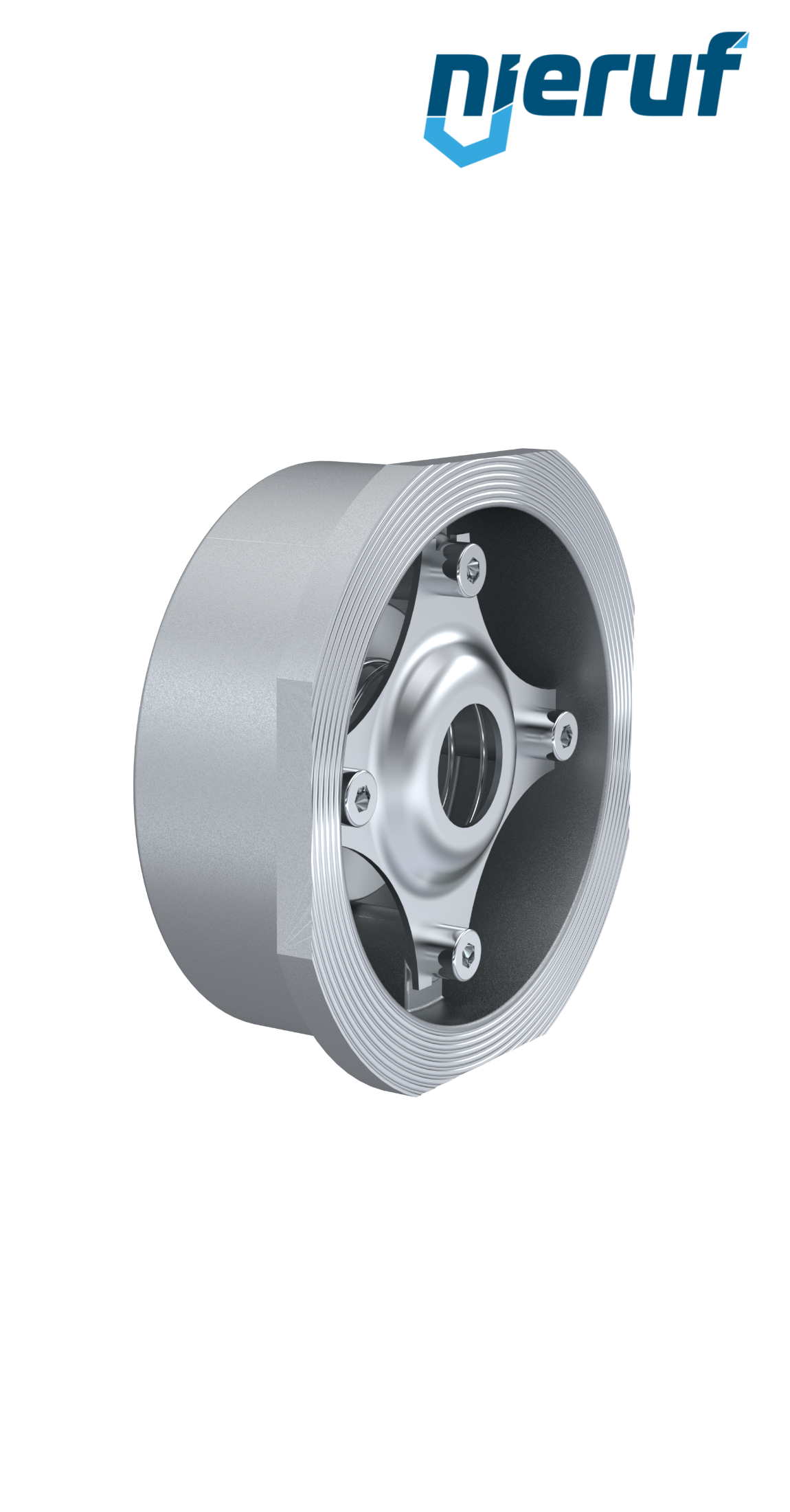 Zawór zwrotny DN 20 stal nierdzewna 1.4408 FPM (Viton) PN 6/10/16/25/40 DIN EN 1092-1 Forma B