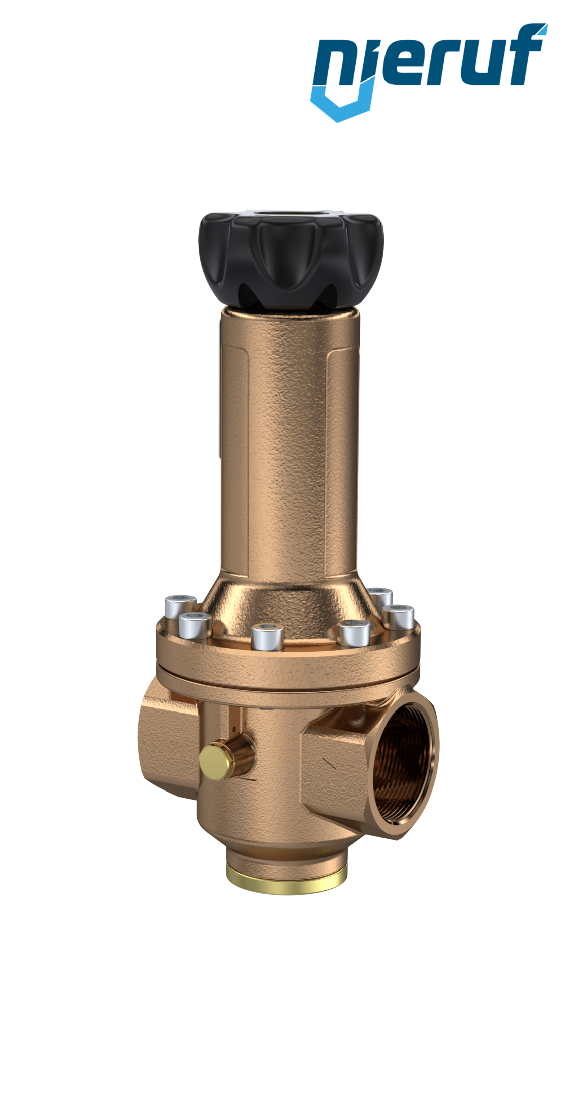 Precyzyjny regulator ciśnienia z wtórnym odpowietrzeniem 1 1/2" cala DM14 brąz FKM 0.5 - 15 bar