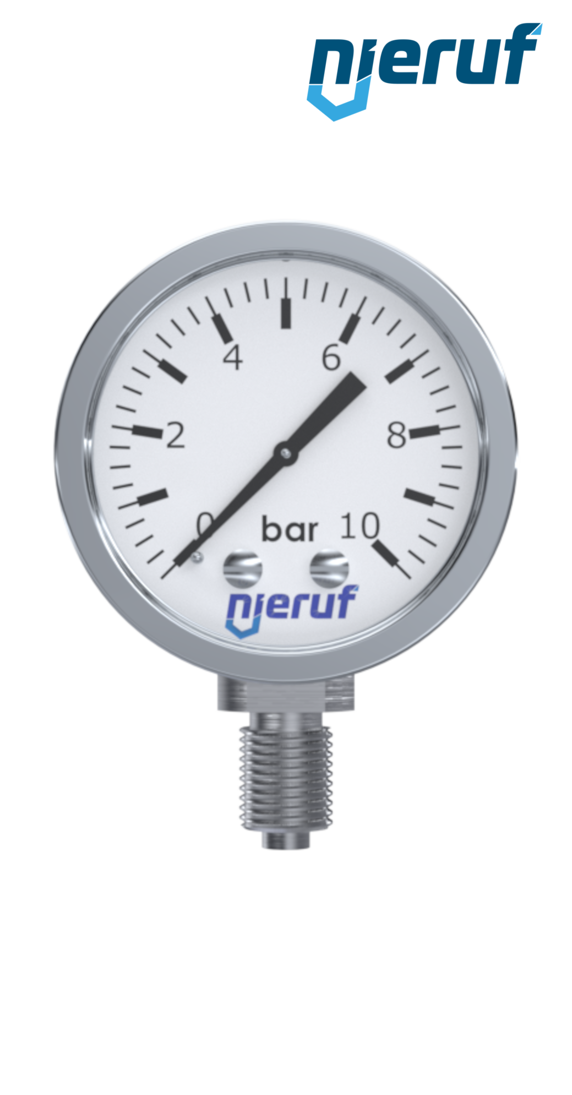 Manometer G 1/4" radial 50 mm Edelstahl MM05 0 - 40,0 bar