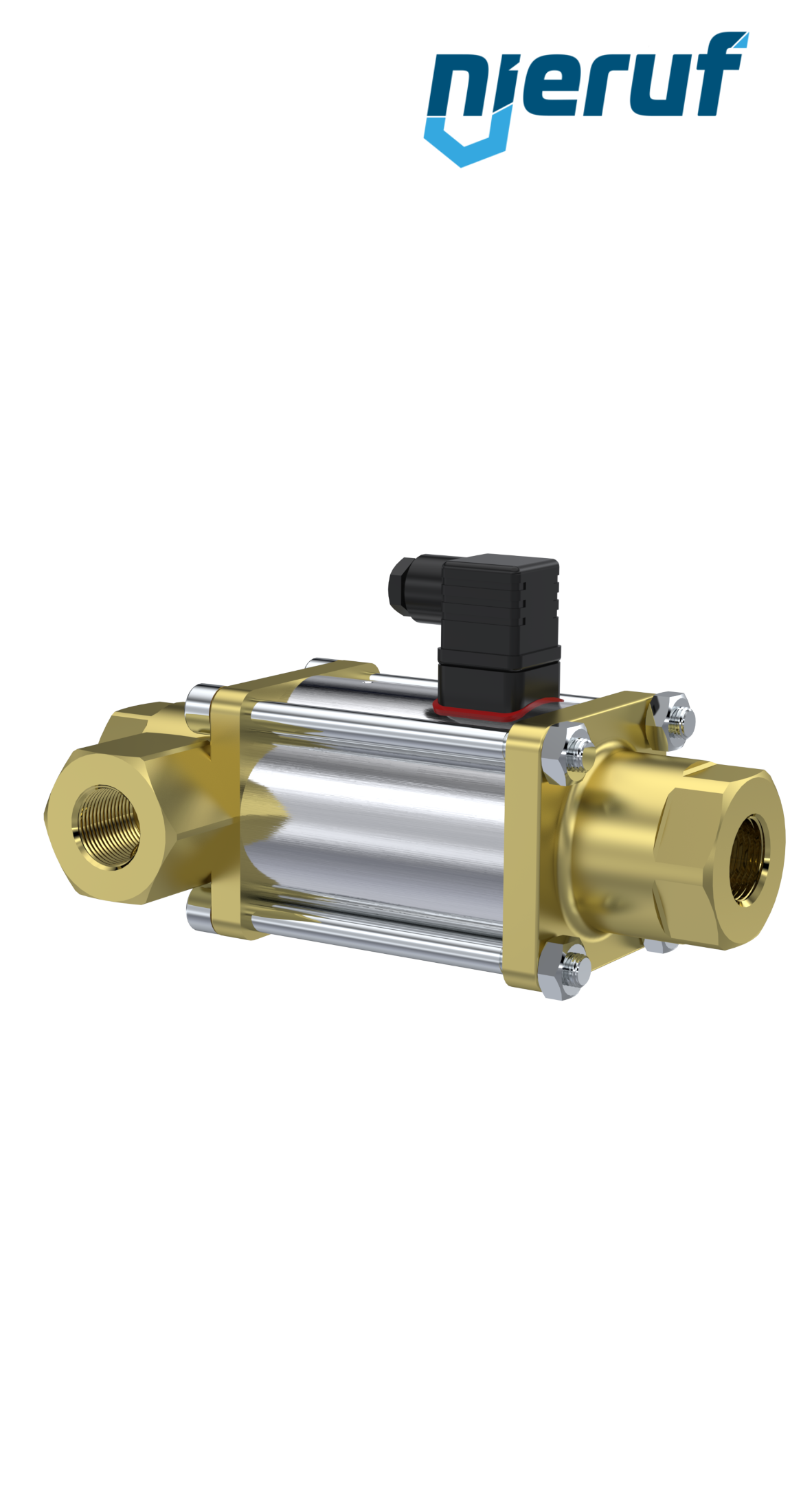 3/2-drogowy zawór współosiowy 1/2" cala GW - DN15 mosiądz 230V AC NO