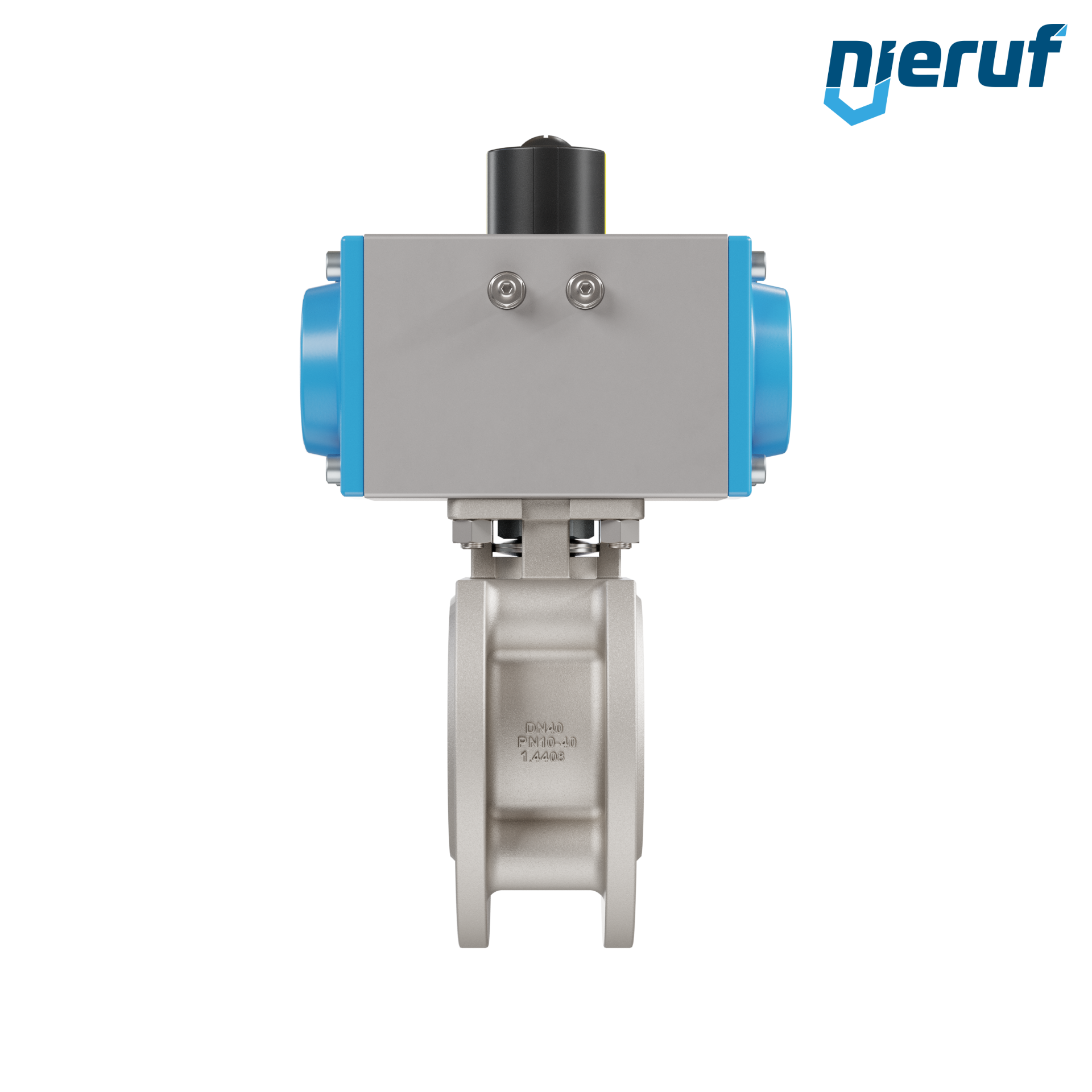 valvola a sfera flangiata dal design compatto DN40 PK07 azionamento rotativo pneumatico a doppio effetto