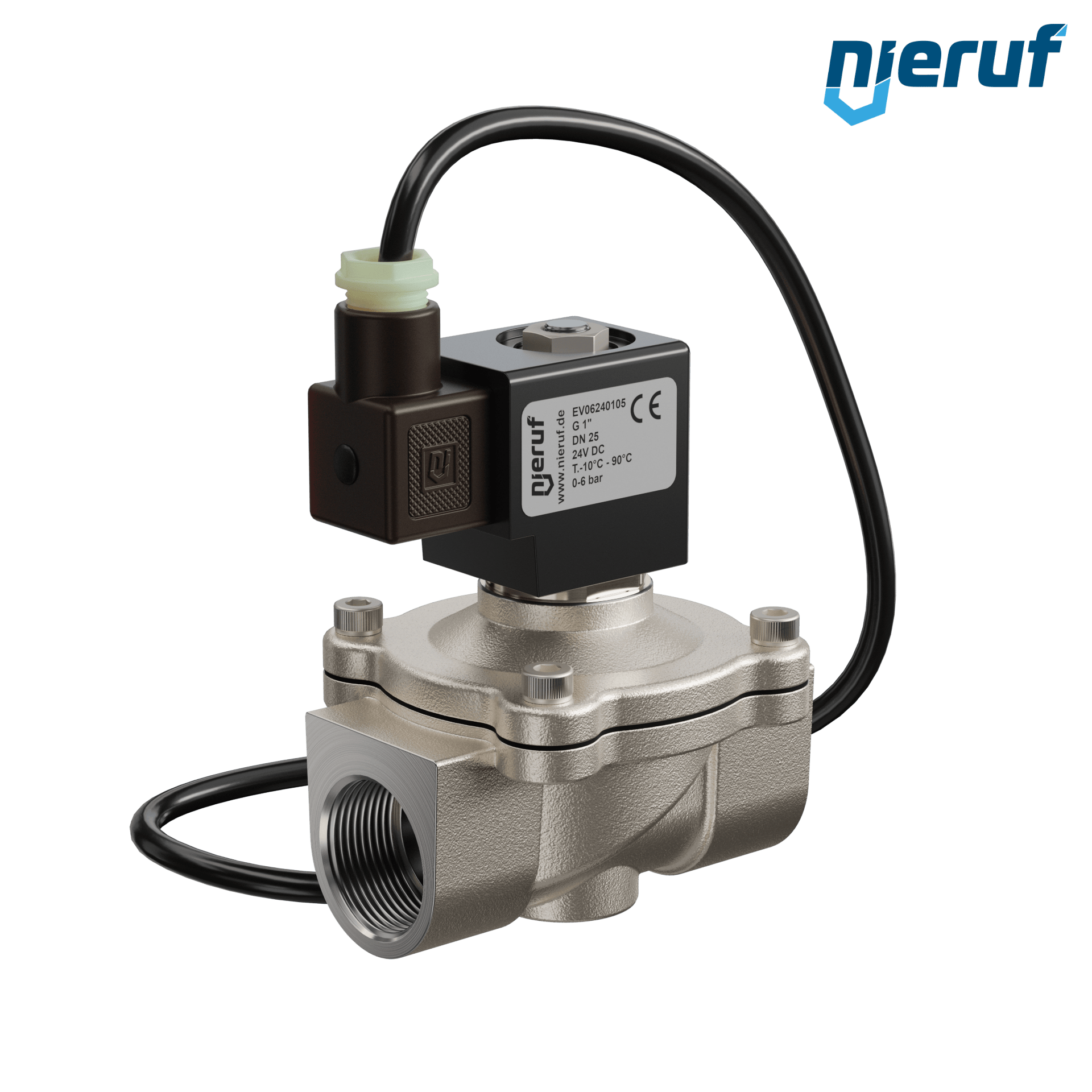 Zawór elektromagnetyczny ATEX DN25 G 1" cal NBR 24V DC