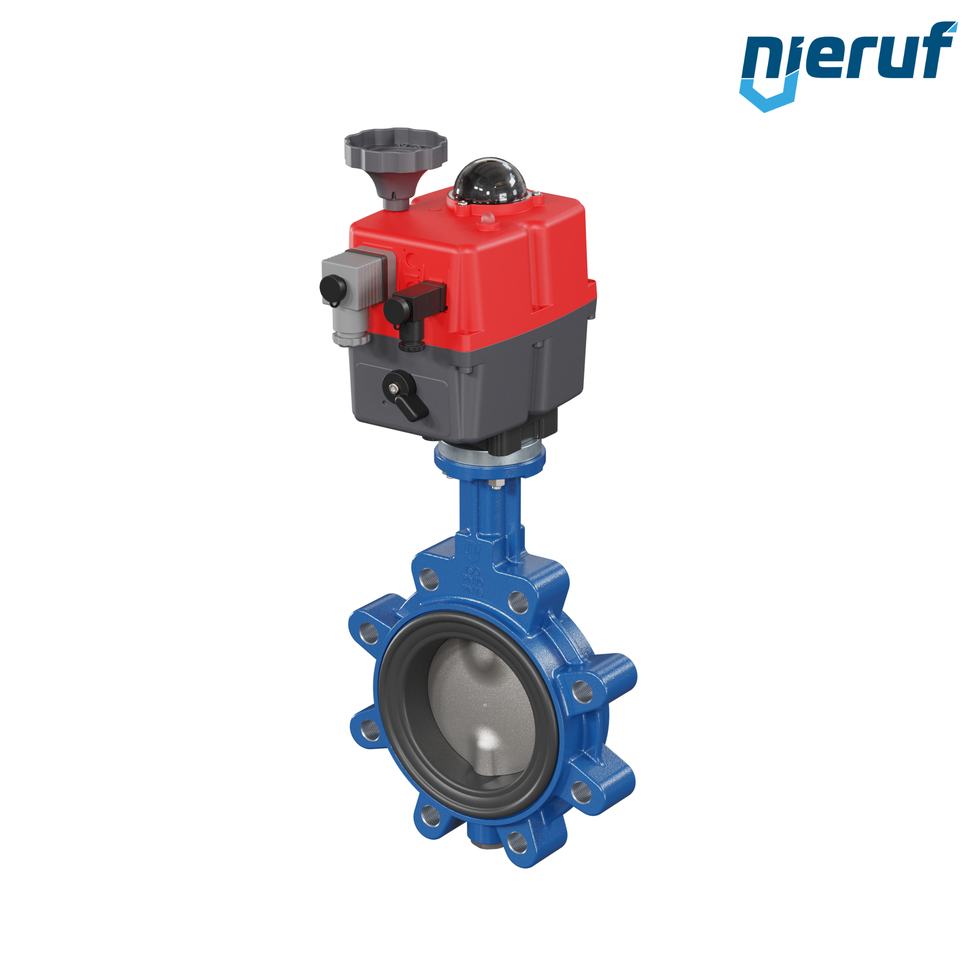 Przepustnica DN 100 dokołnierzowa/Lug elektroniczny napęd 24-240V FPM