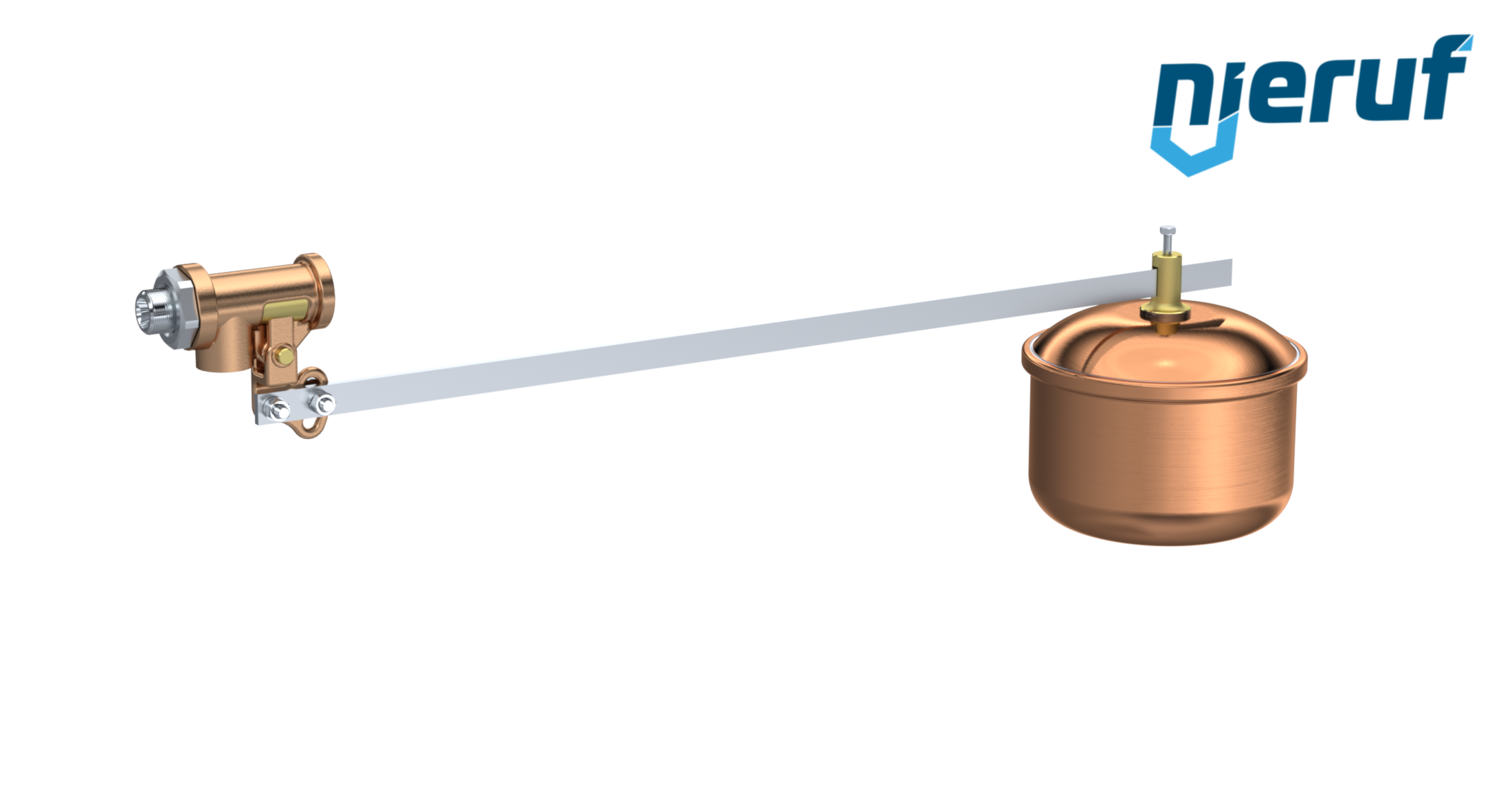 Zawór pływakowy 1/2" cala Brąz EPDM SW03 pływak: z miedzi