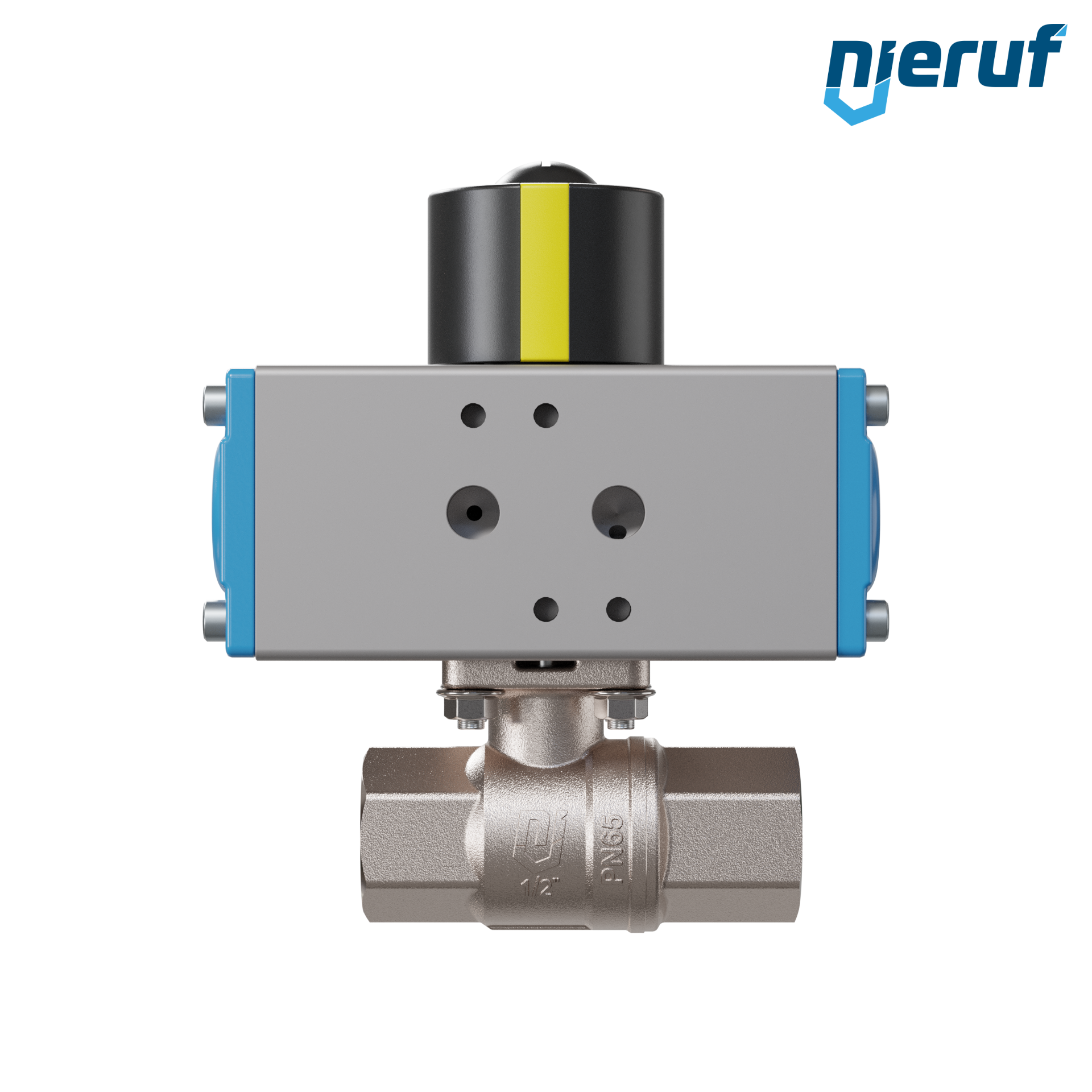 valvola a sfera automatica con manicotto DN15 - 1/2" pollici azionamento rotativo pneumatico a doppio effetto PK01