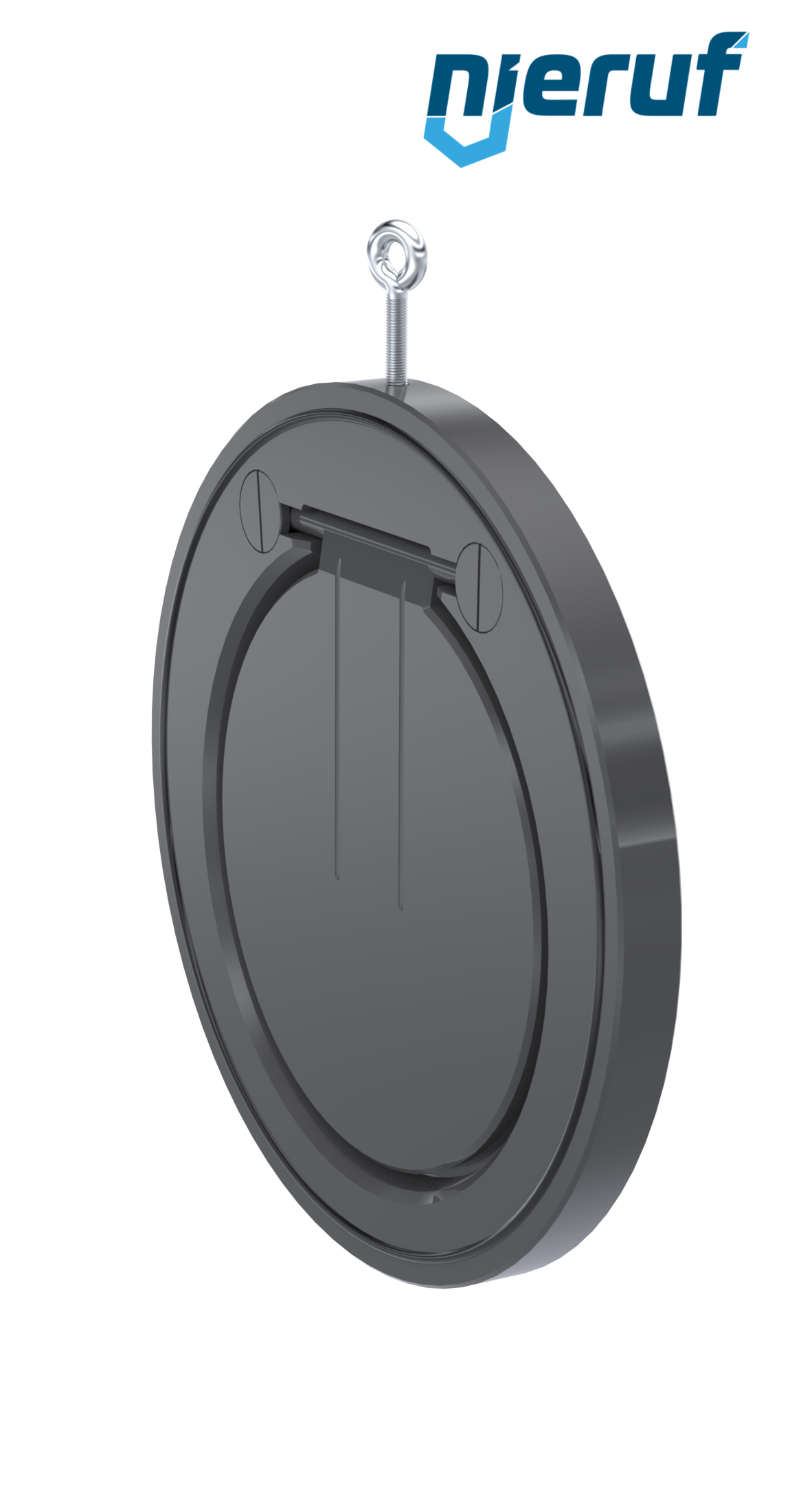 Klapa zwrotna międzykołnierzowa DN250 ZR05 Plastik PVC-U EPDM