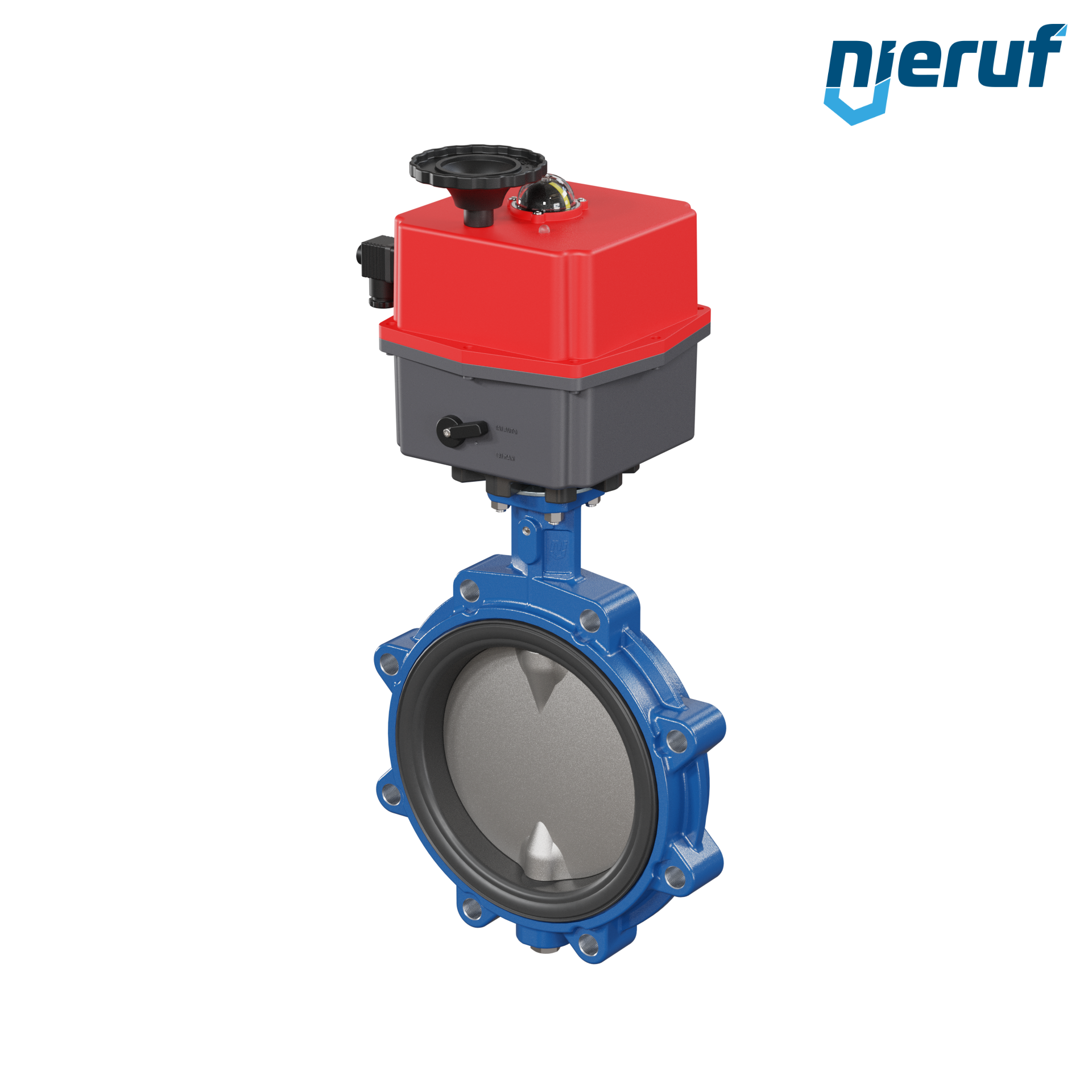 Przepustnica DN 200 dokołnierzowa/Lug elektroniczny napęd 24-240V DVGW woda pitna