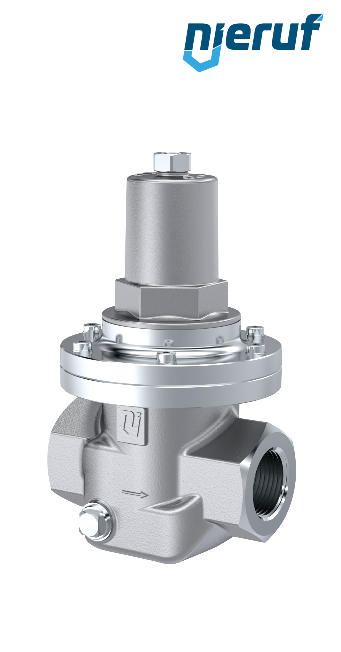 Reduktor ciśnienia gwintowany 3/4" cala NPT DM12 stal nierdzewna FPM / FKM 0.2 - 2.0 bar