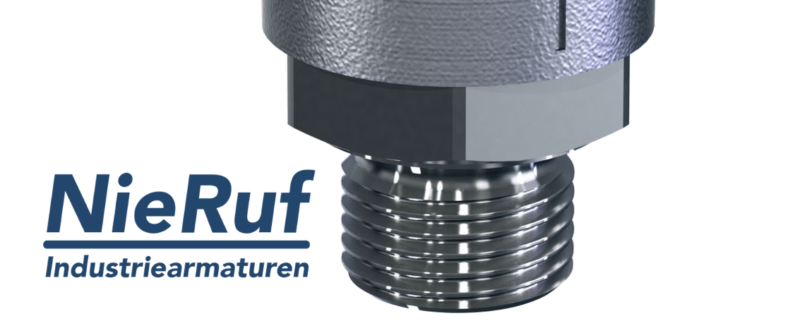 Zawór regulacyjny ciśnienia 1 1/2" cala GZ x 1 1/2" cala GW UV04 Stal nierdzewna AISI 316L 12,0 - 20,0 bar