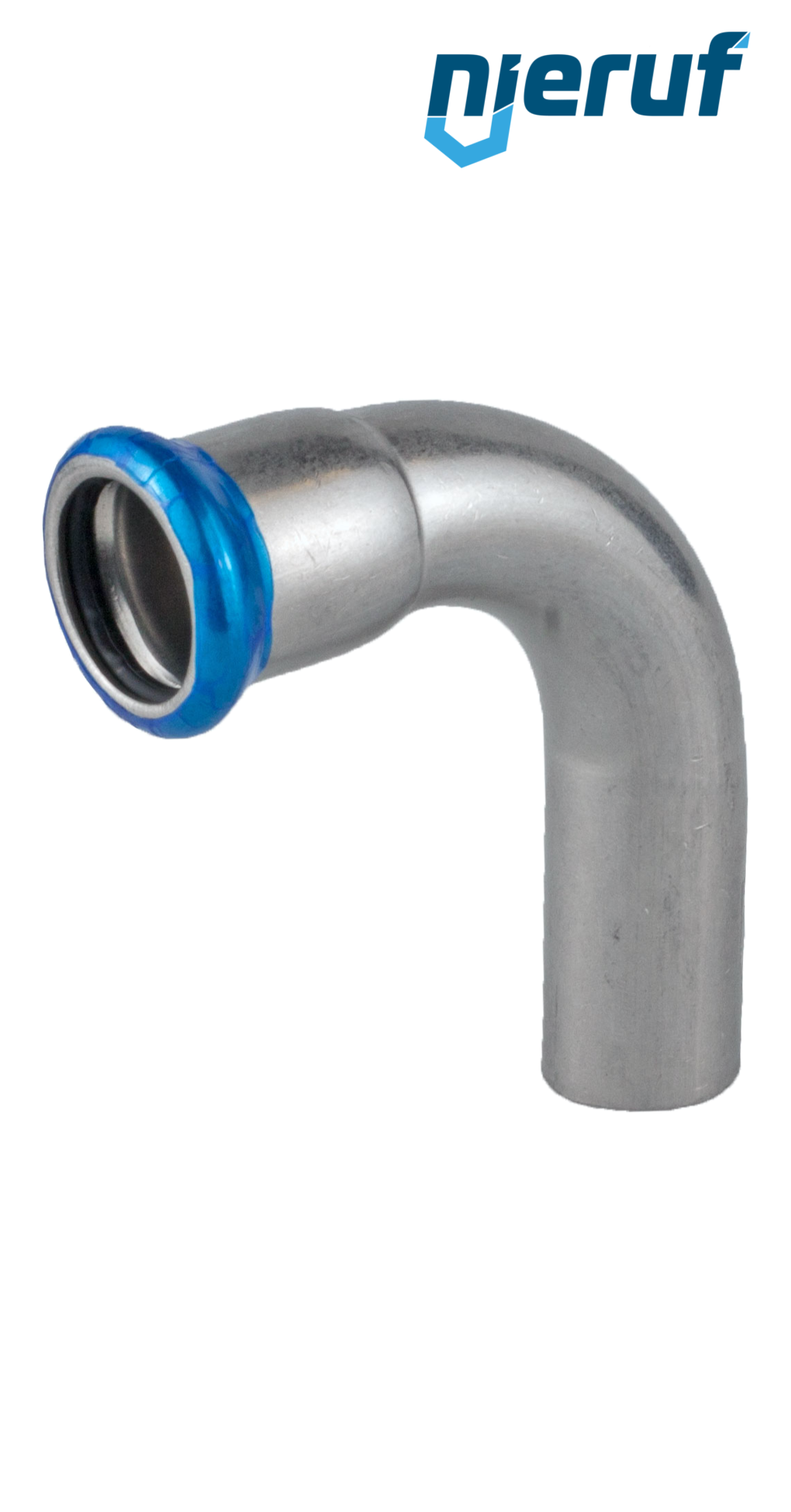 Złączka zaciskana Łuk 90° W x Z DN100 - 108,0 mm, r=1,2 Stal nierdzewna