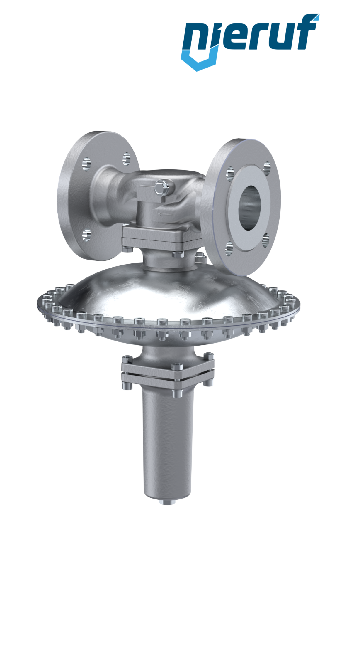 Regulator mbar DN50 DM23 kołnierz DIN EN 1092 stal nierdzewna FKM 30 - 500 mbar