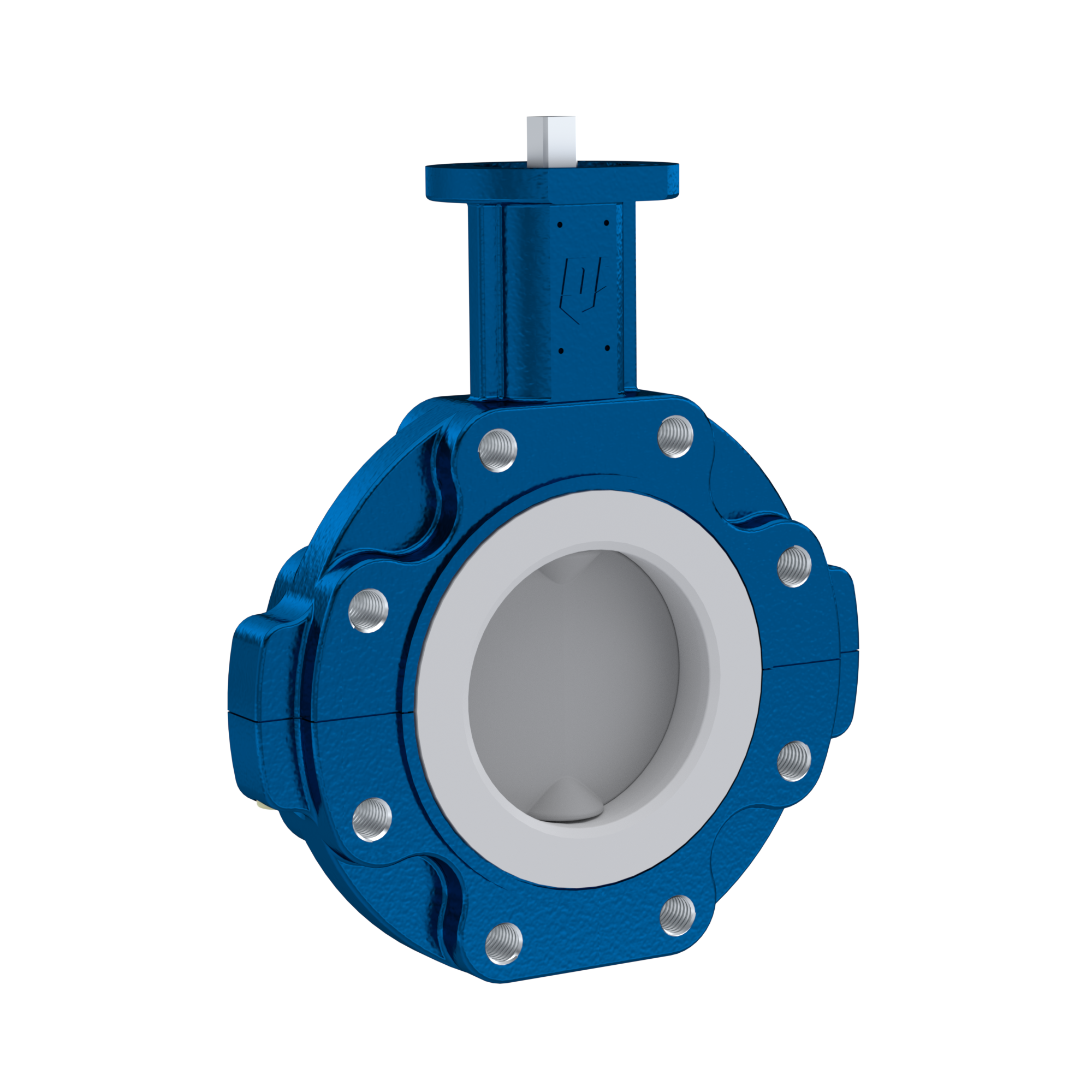 Przepustnica PFA PTFE AK10 DN100 ANSI150 wkladka FKM