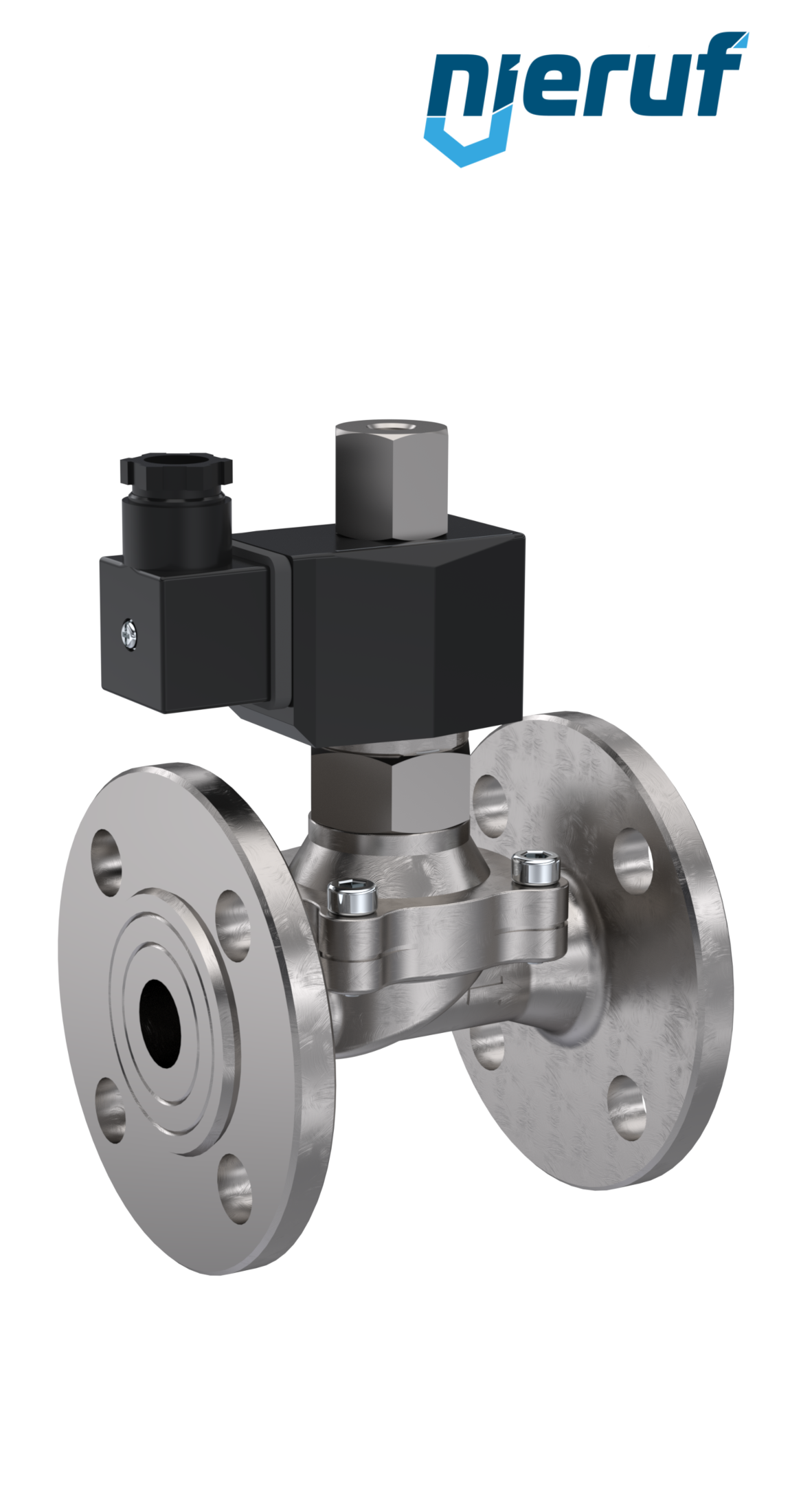 Zawór elektromagnetyczny Kołnierz DN25 Stal nierdzewna FV01 FKM 24V DC NO