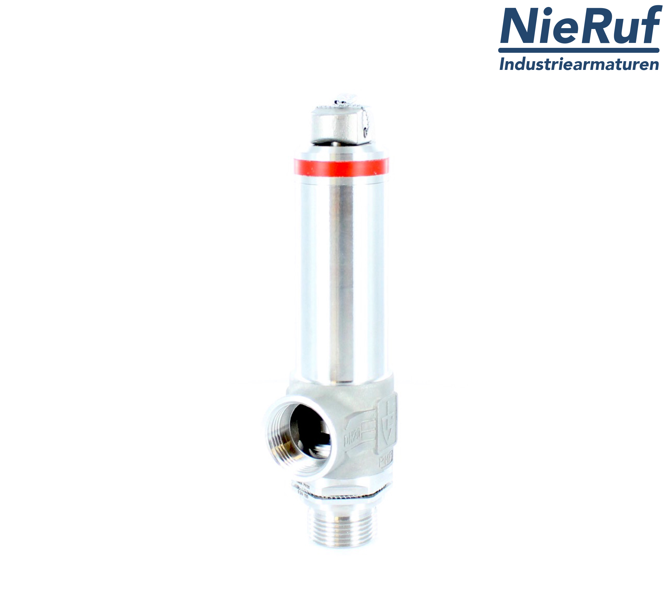 Kriogeniczny zawór bezpieczeństwa DN20 1" GZ x 1" GW SV14, Stal nierdzewna PTFE, Dźwignia