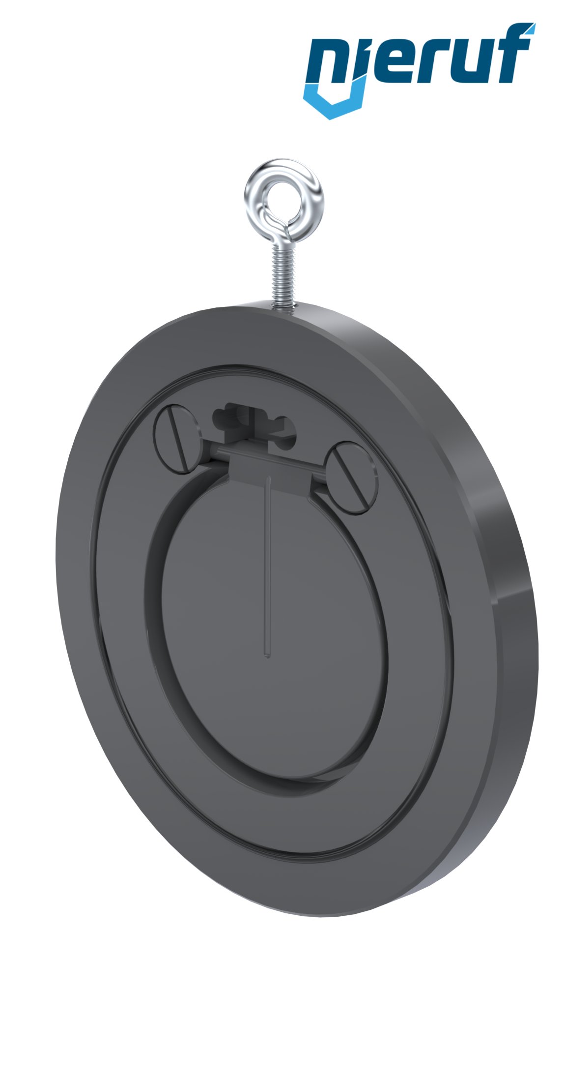 Klapa zwrotna międzykołnierzowa DN80 ZR05 Plastik PVC-U NBR