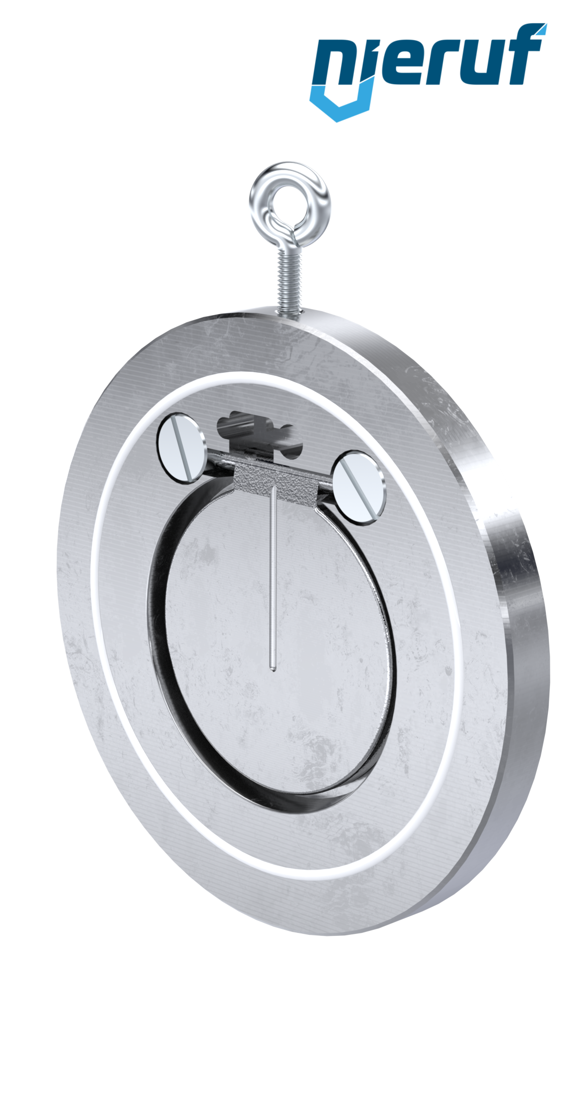 Klapa zwrotna międzykołnierzowa DN80 ZR02 Stal nierdzewna 1.4408 PTFE