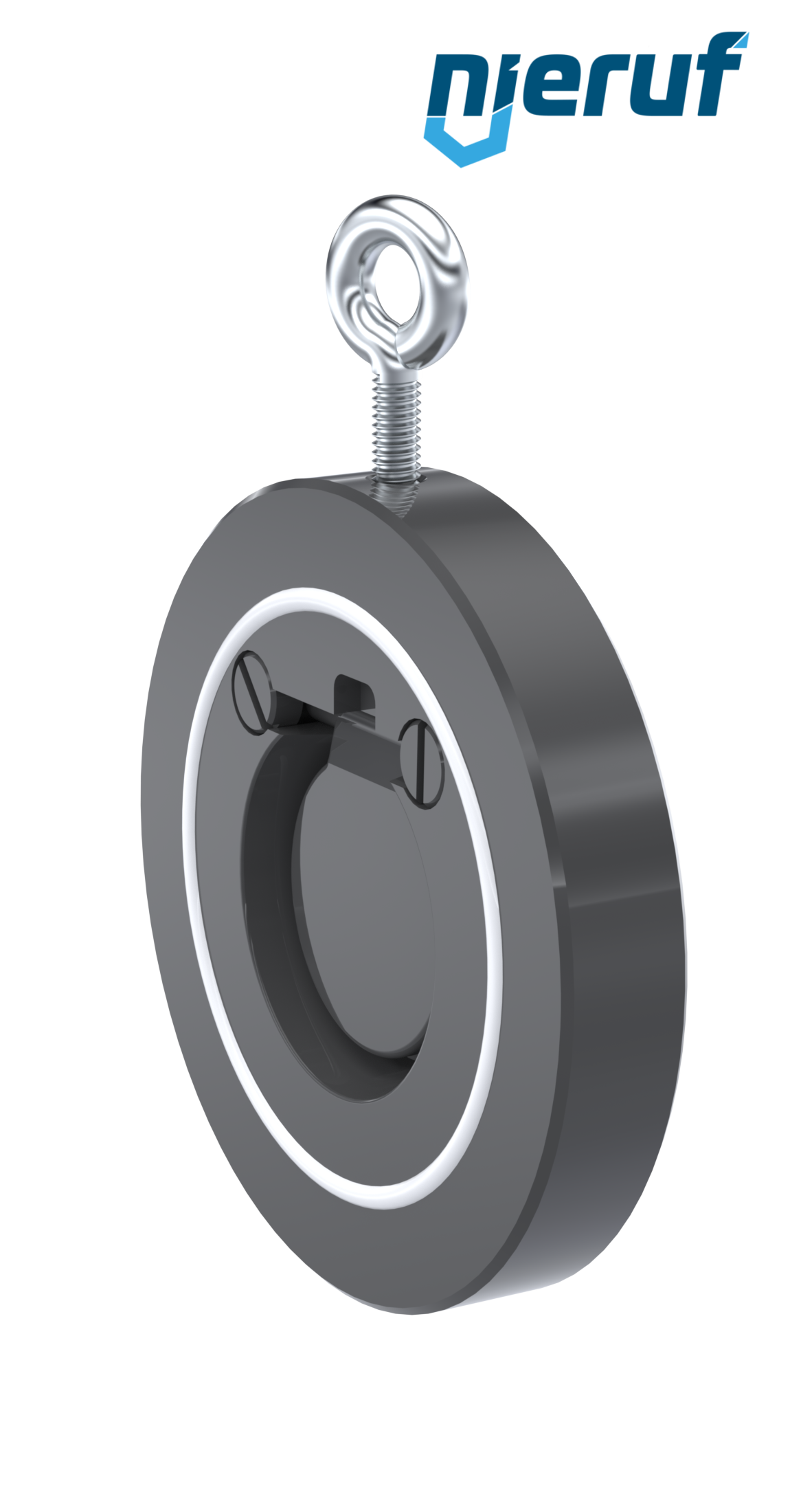 Klapa zwrotna międzykołnierzowa DN40 ZR05 Plastik PVC-U PTFE