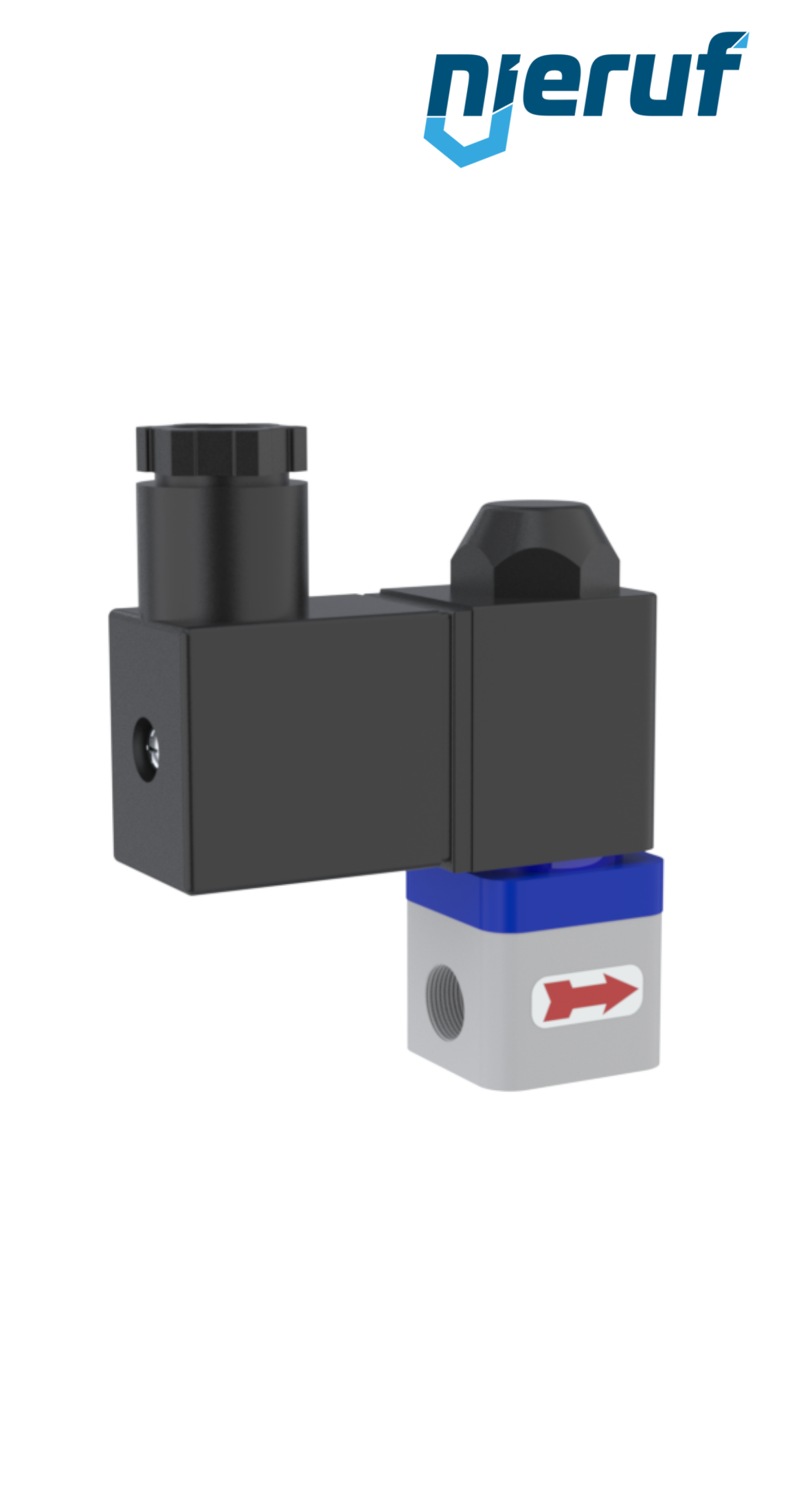 Zawór elektromagnetyczny DN1,5 PTFE KV01 FKM 24V DC