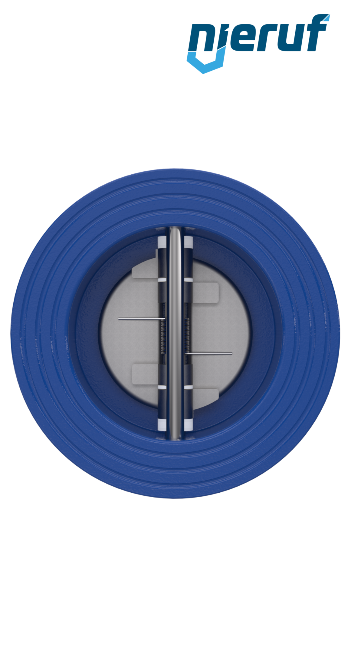 Klapa zwrotna dwuskrzydłowa DN50 DR02 GGG40 FKM (Viton)