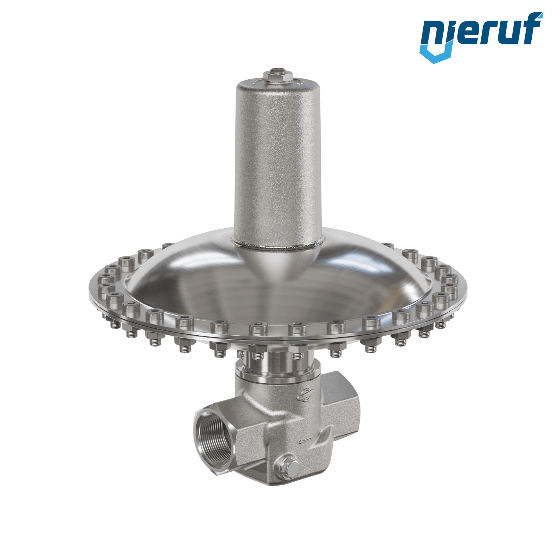 Zawór przelewowy w milibarach 1 1/4" cala GW NPT UV17 Stal nierdzewna FKM / PTFE 50 - 500 mbar