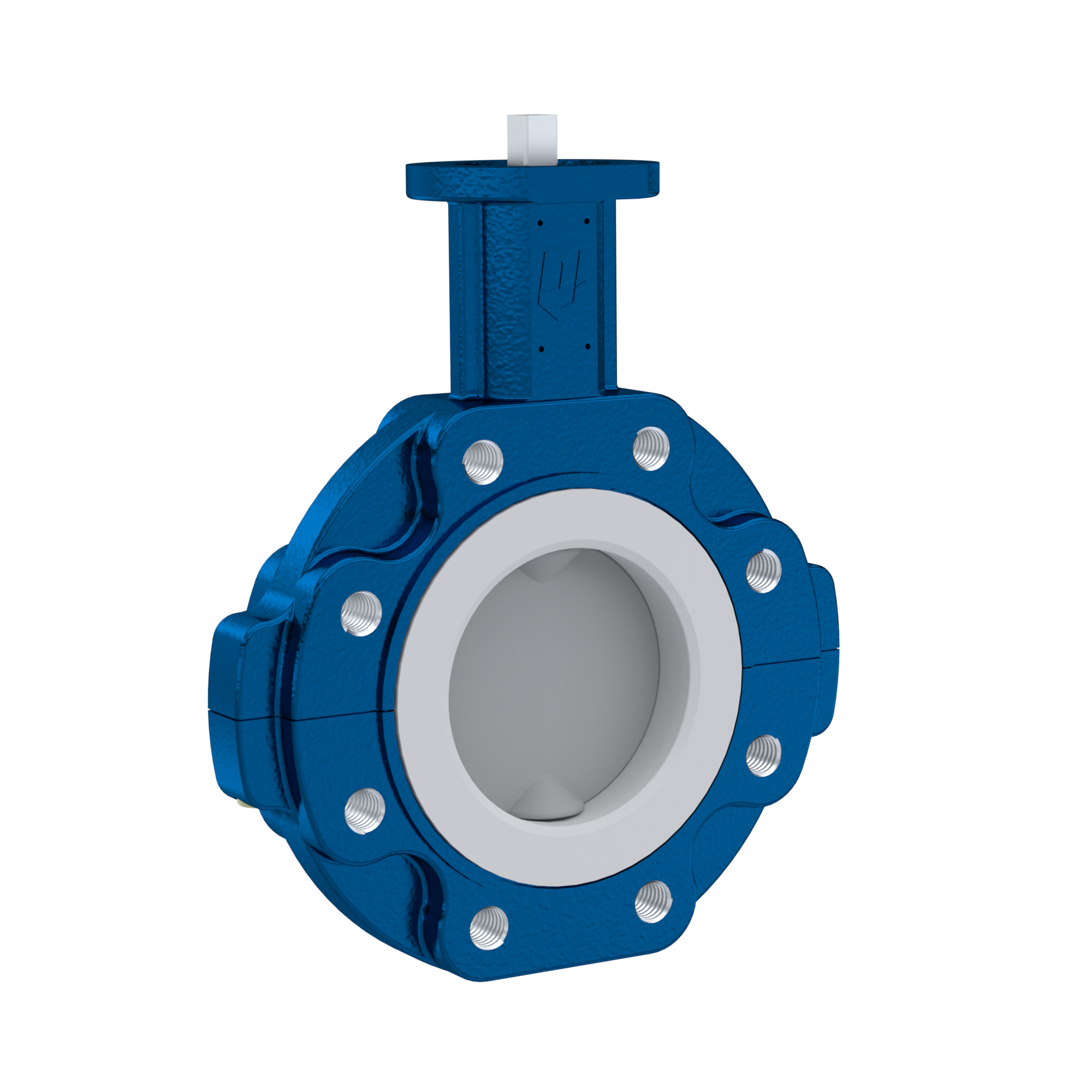 Przepustnica PFA PTFE AK10 DN150 PN10-PN16 wkladka FKM