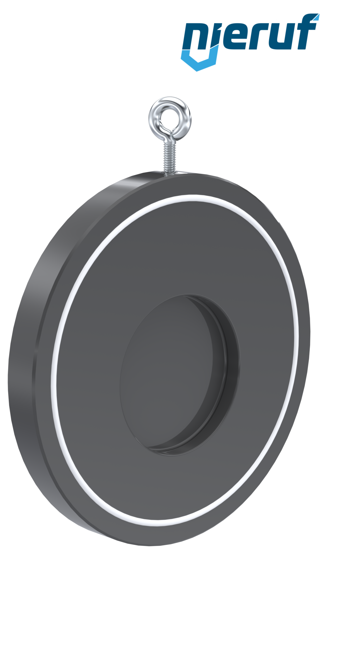 Klapa zwrotna międzykołnierzowa ze sprężyną DN100 ZR07 Plastik PVC-U PTFE