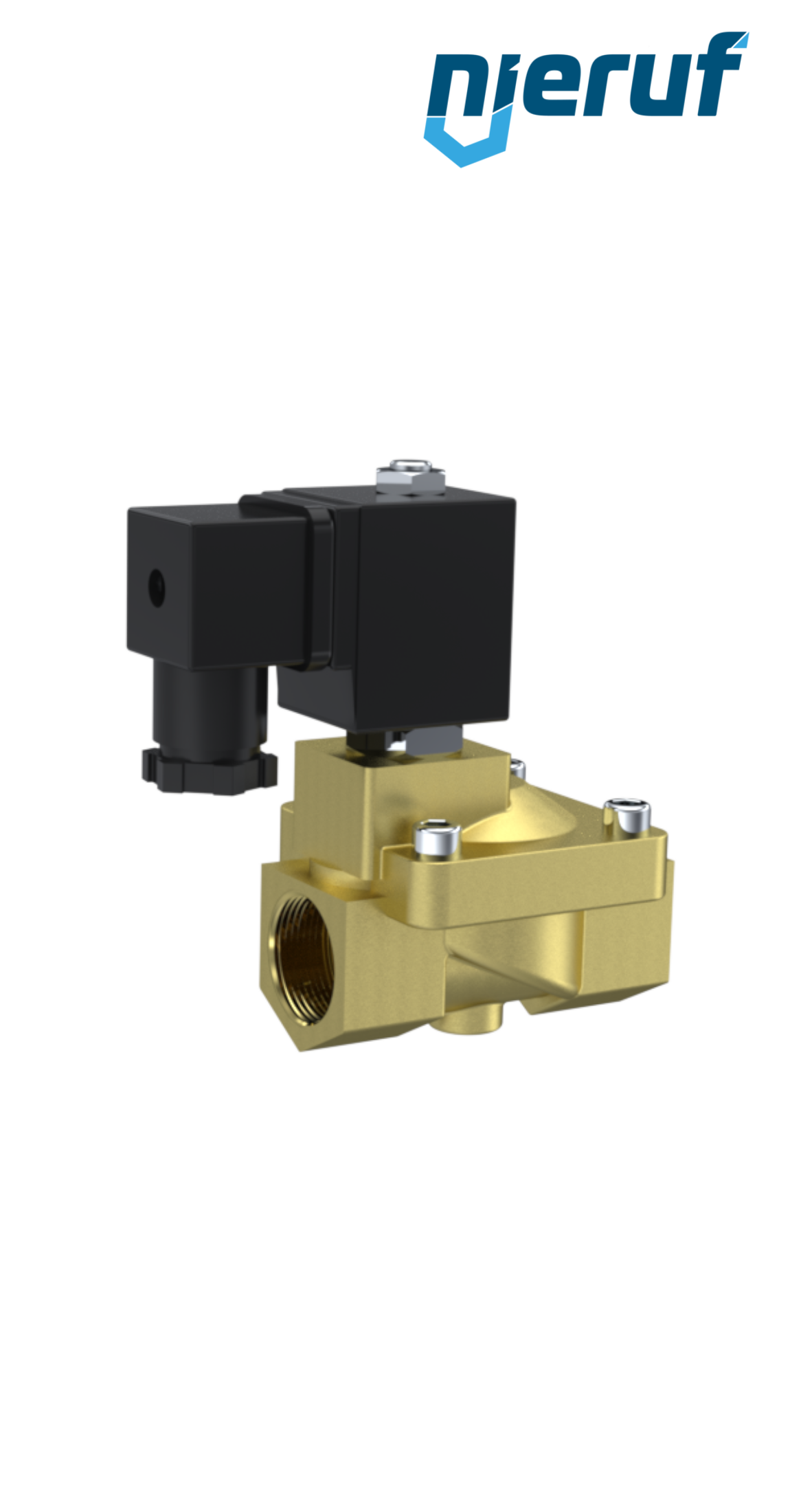 Zawór elektromagnetyczny G 1 1/4" cala mosiądz MV05 FKM 24V DC