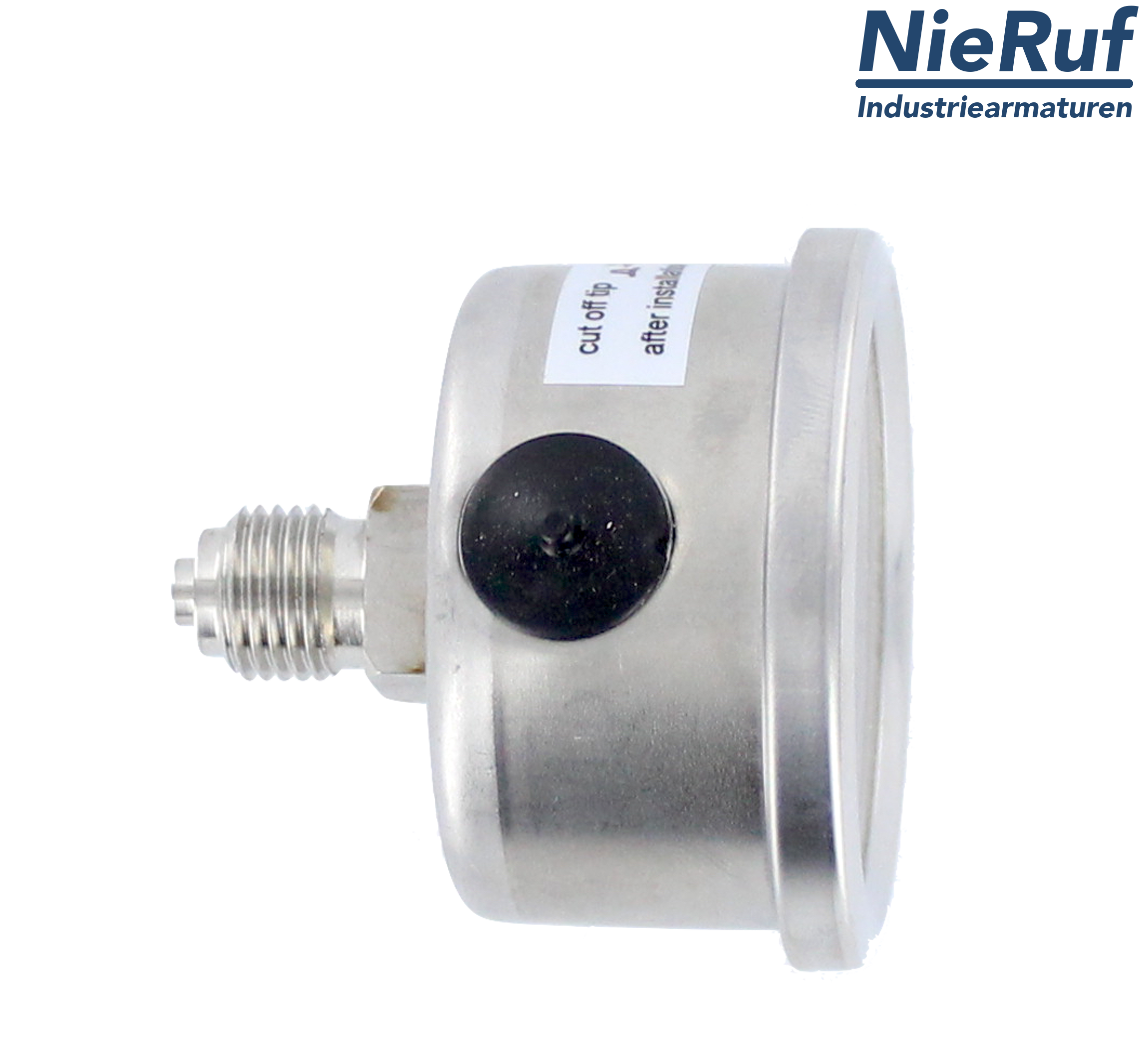 Manometr G 1/4" budowa osiowa 63 mm Stal nierdzewna MM06 0 - 6,0 bar z wypełnieniem glicerynowym
