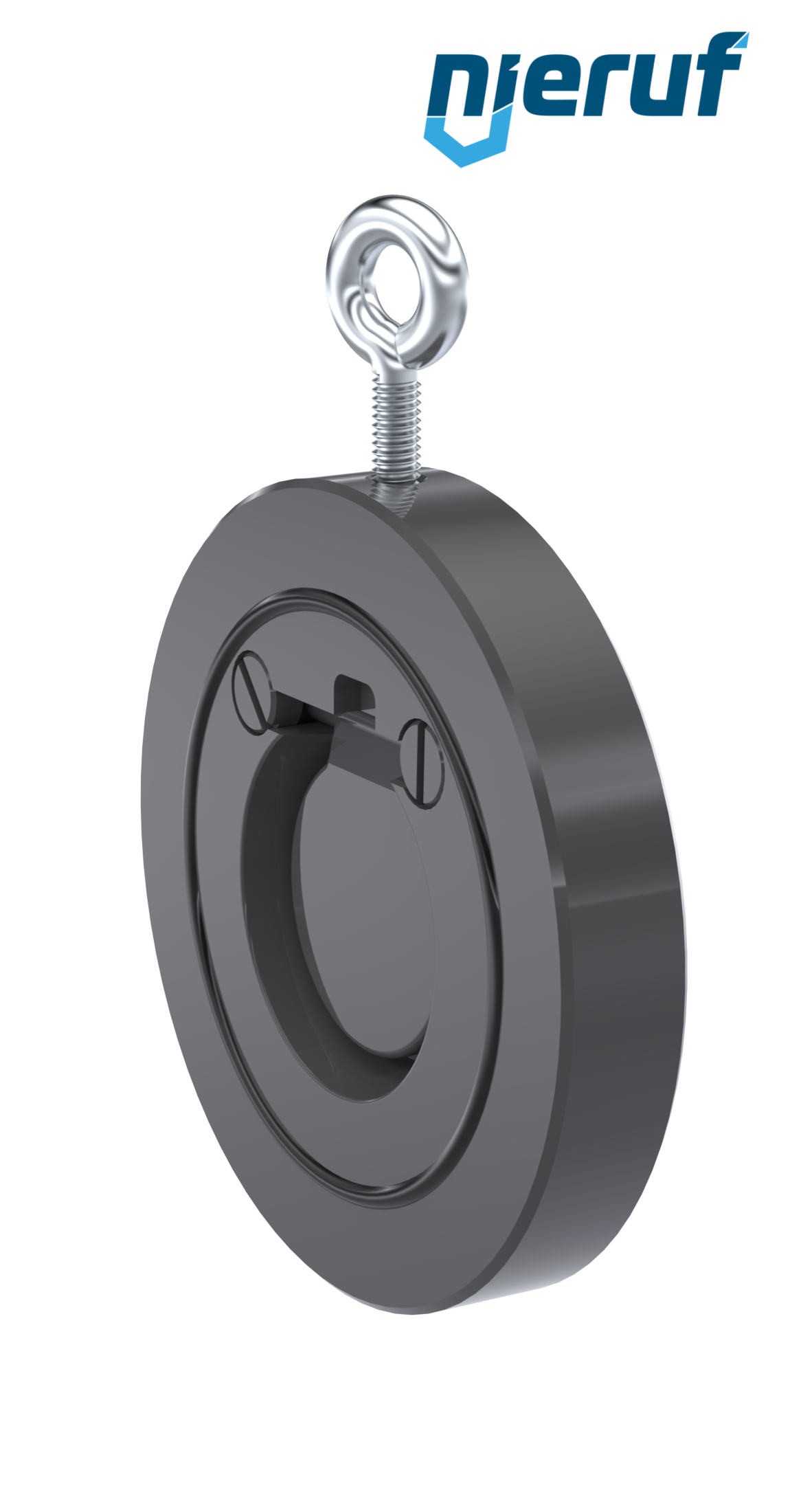 Klapa zwrotna międzykołnierzowa DN40 ZR05 Plastik PVC-U FKM (Viton)
