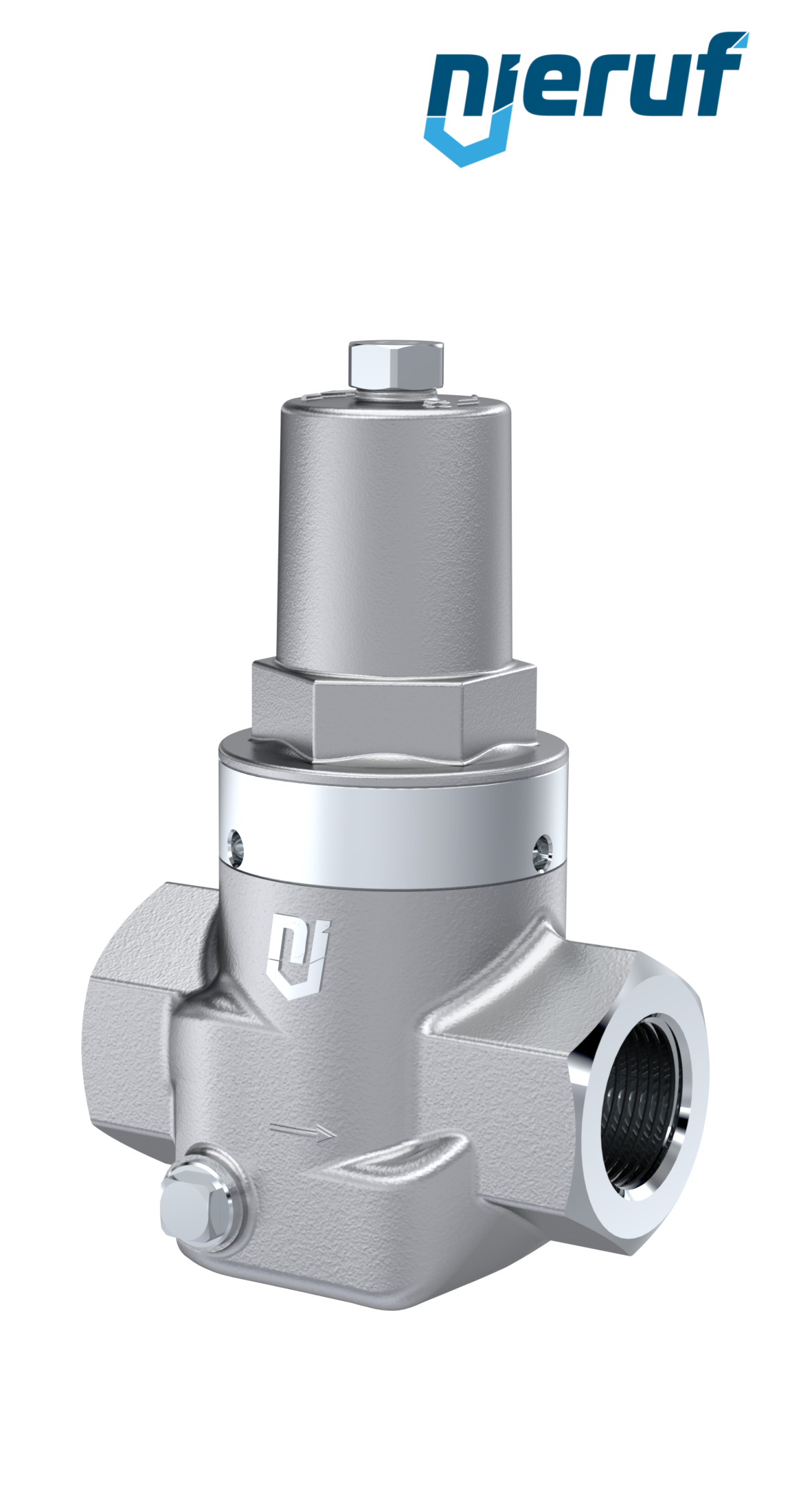 Tłokowy reduktor ciśnienia 1/2" cala NPT DM10 stal nierdzewna FPM / FKM 2.0 - 20.0 bar