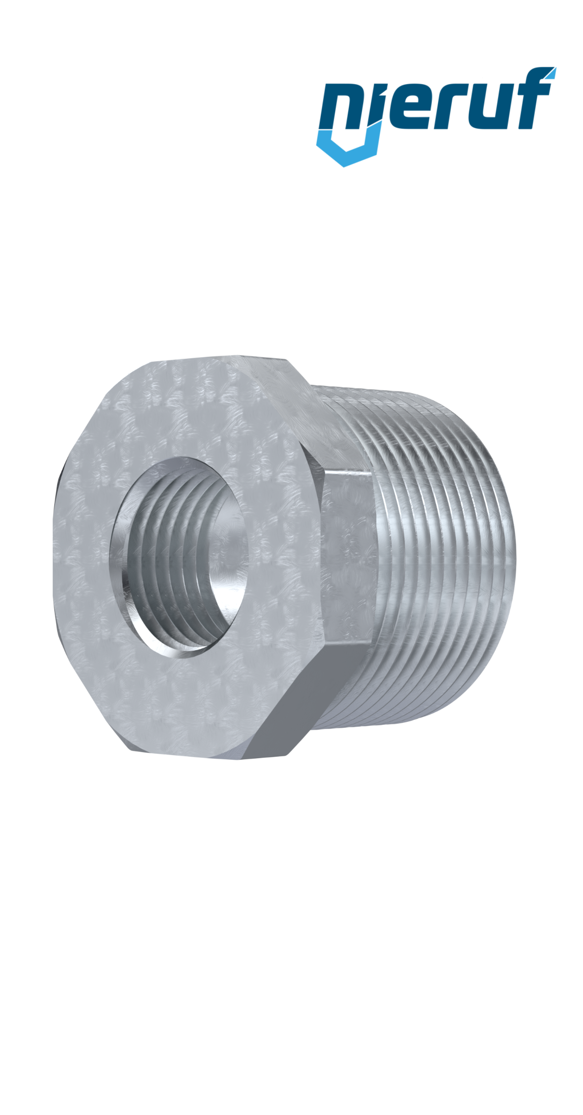 Złączka z żeliwa ciągliwego Złączka redukcyjna nr. 241, 1 1/4" x 3/4" cala ocynkowane
