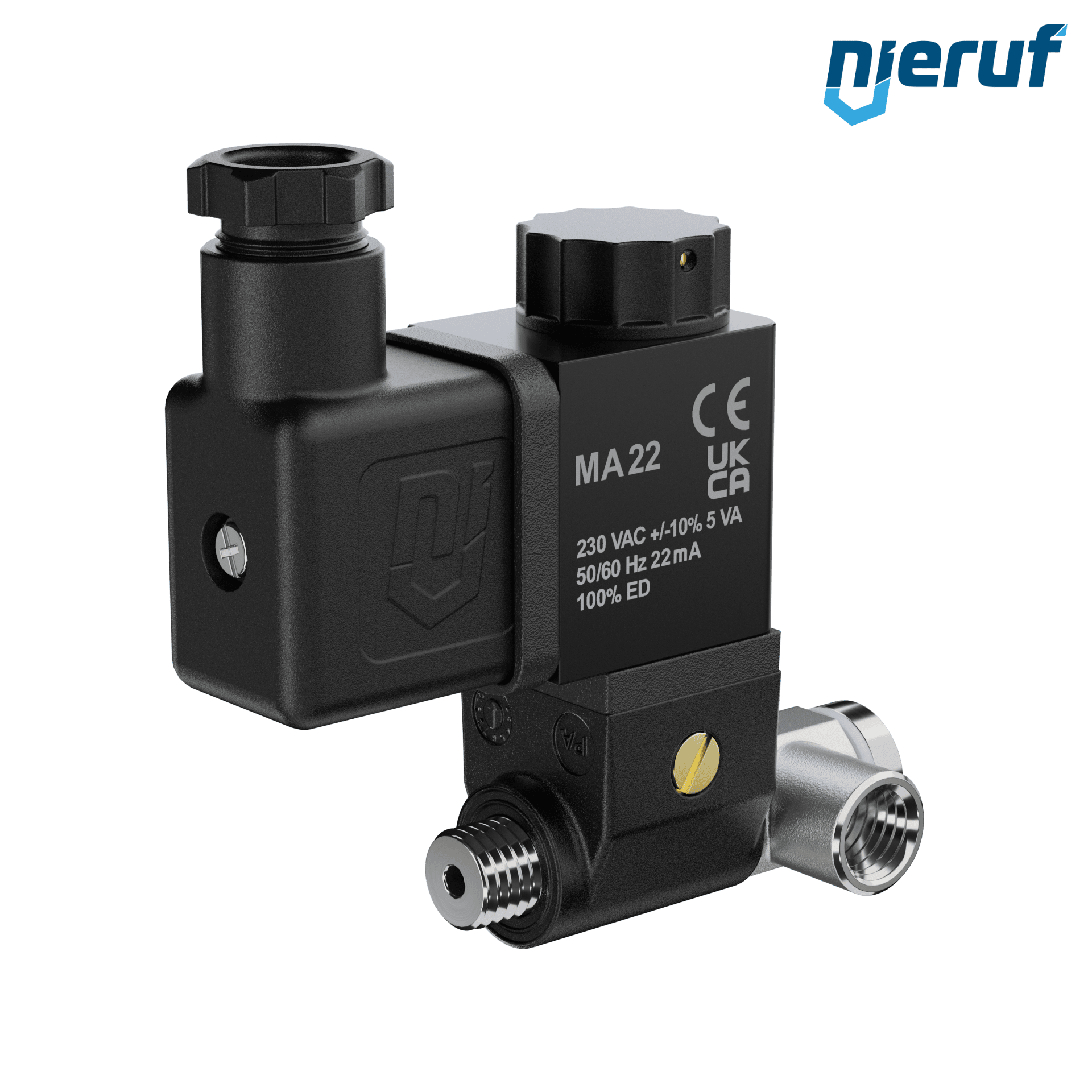 Wlot zaworu pilotowego: G 1/8" cala 230V AC KV05