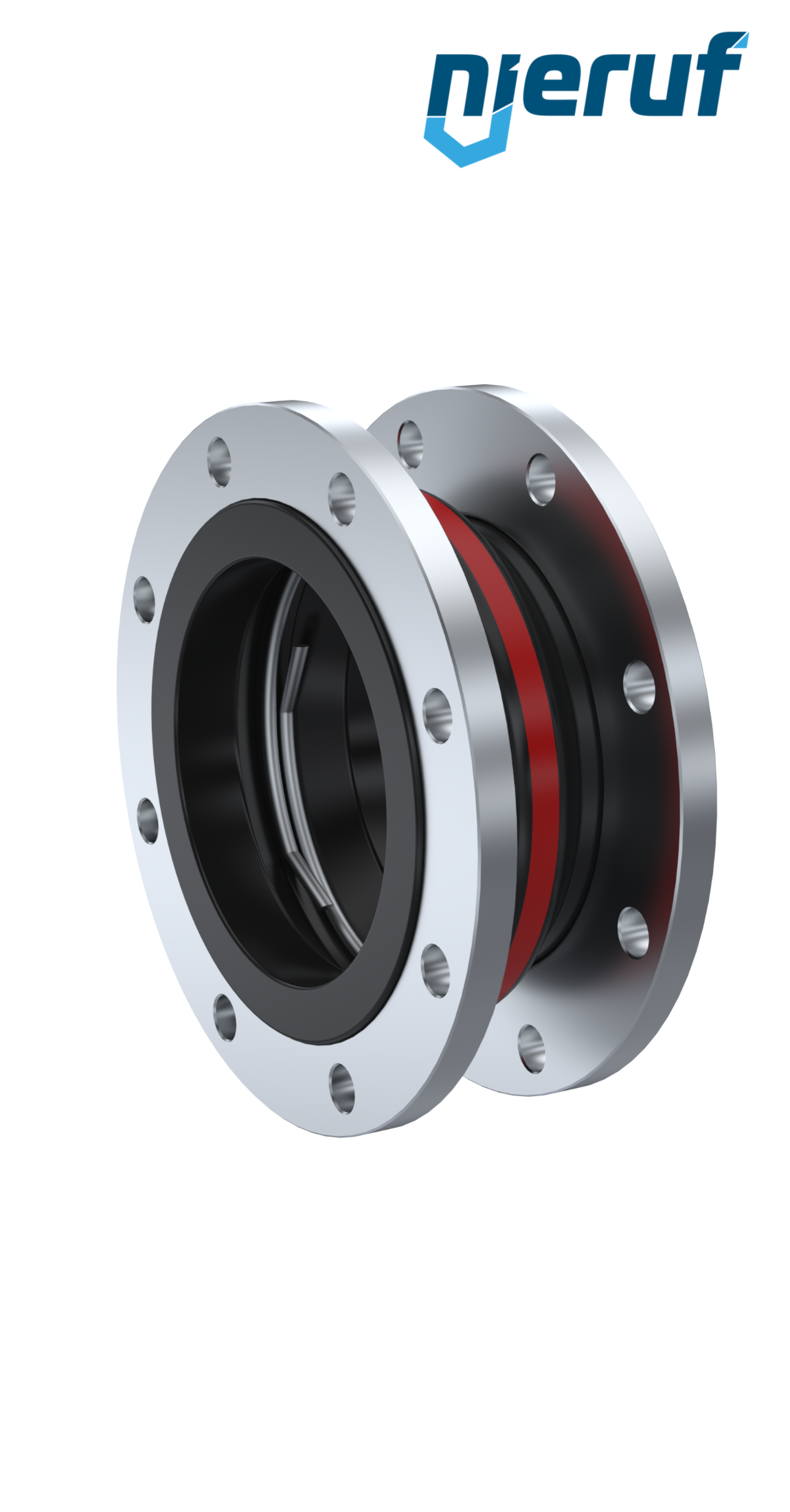 Kompensator Pierścień stabilizujący podciśnienie DN250 typ KP04 stalowe kołnierze EPDM