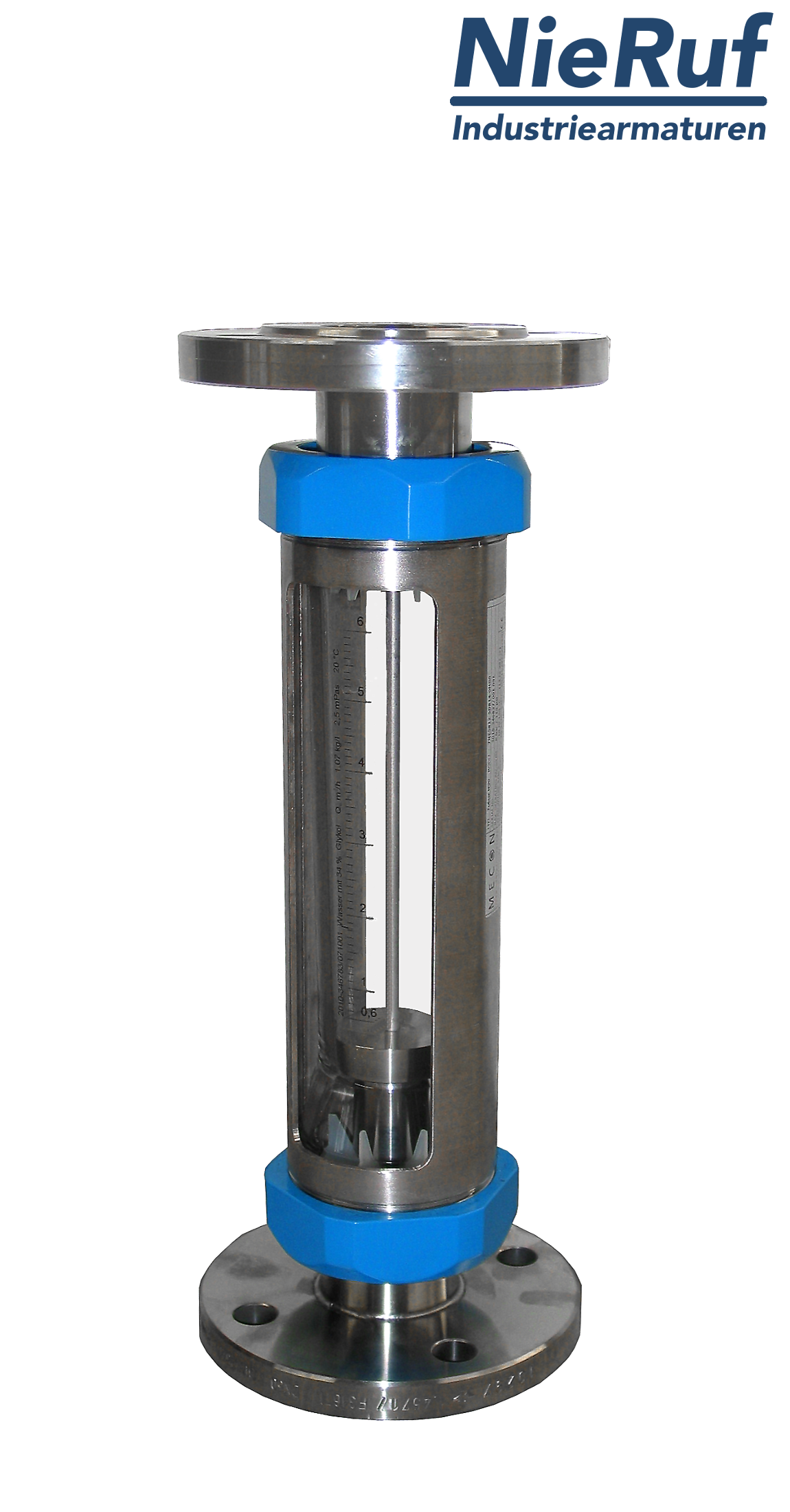 Przepływomierz pływakowy z kołnierzem DN65 160000,0 - 430000,0 l/h Powietrze EPDM