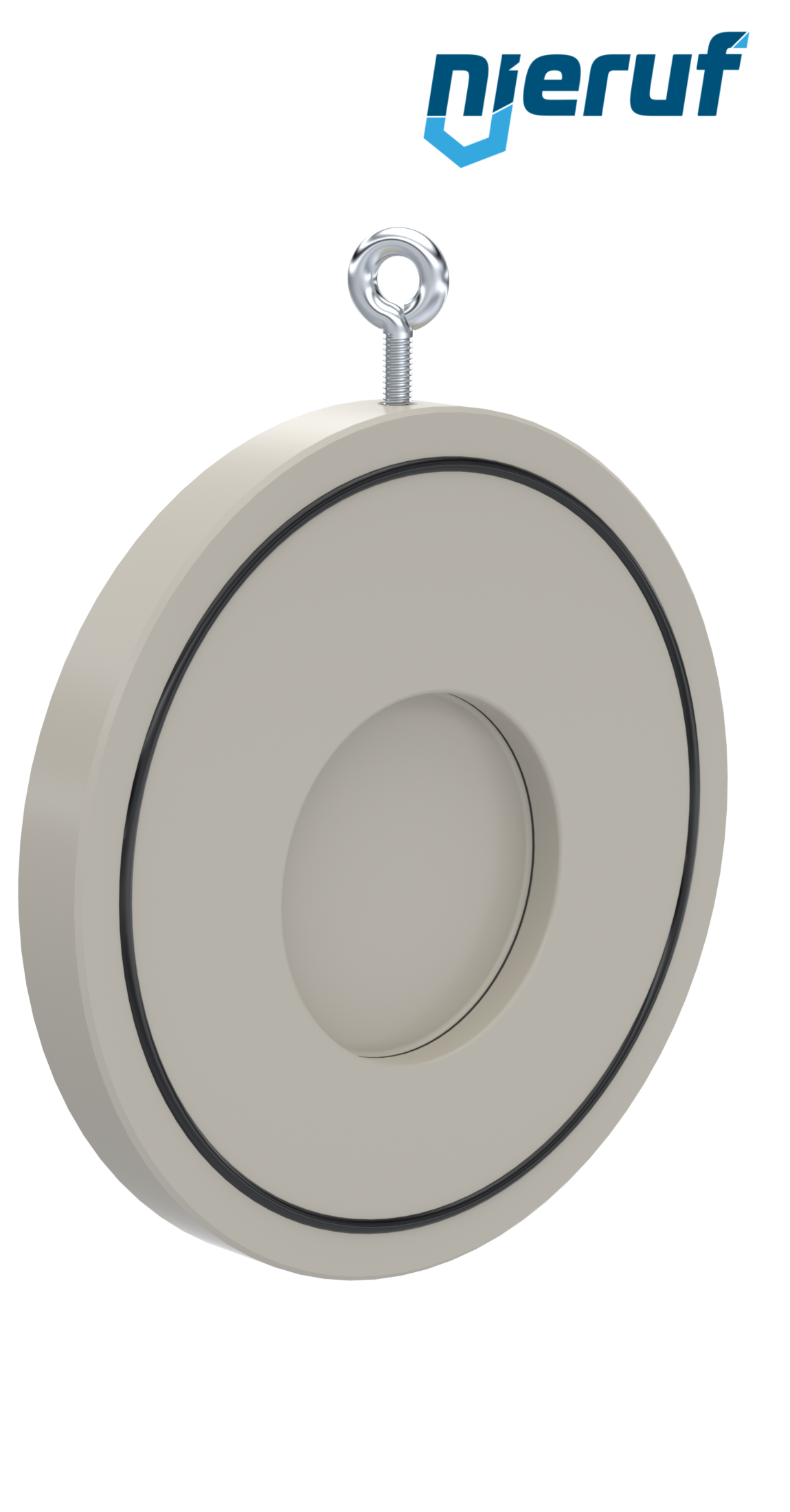 Klapa zwrotna międzykołnierzowa DN100 ZR06 Plastik PP-H FKM (Viton)