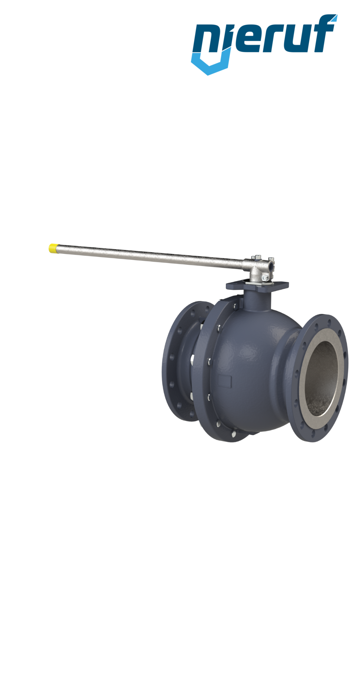 Kołnierzowy zawór kulowy DN150 FK02, korpus: żeliwo sferoidalne