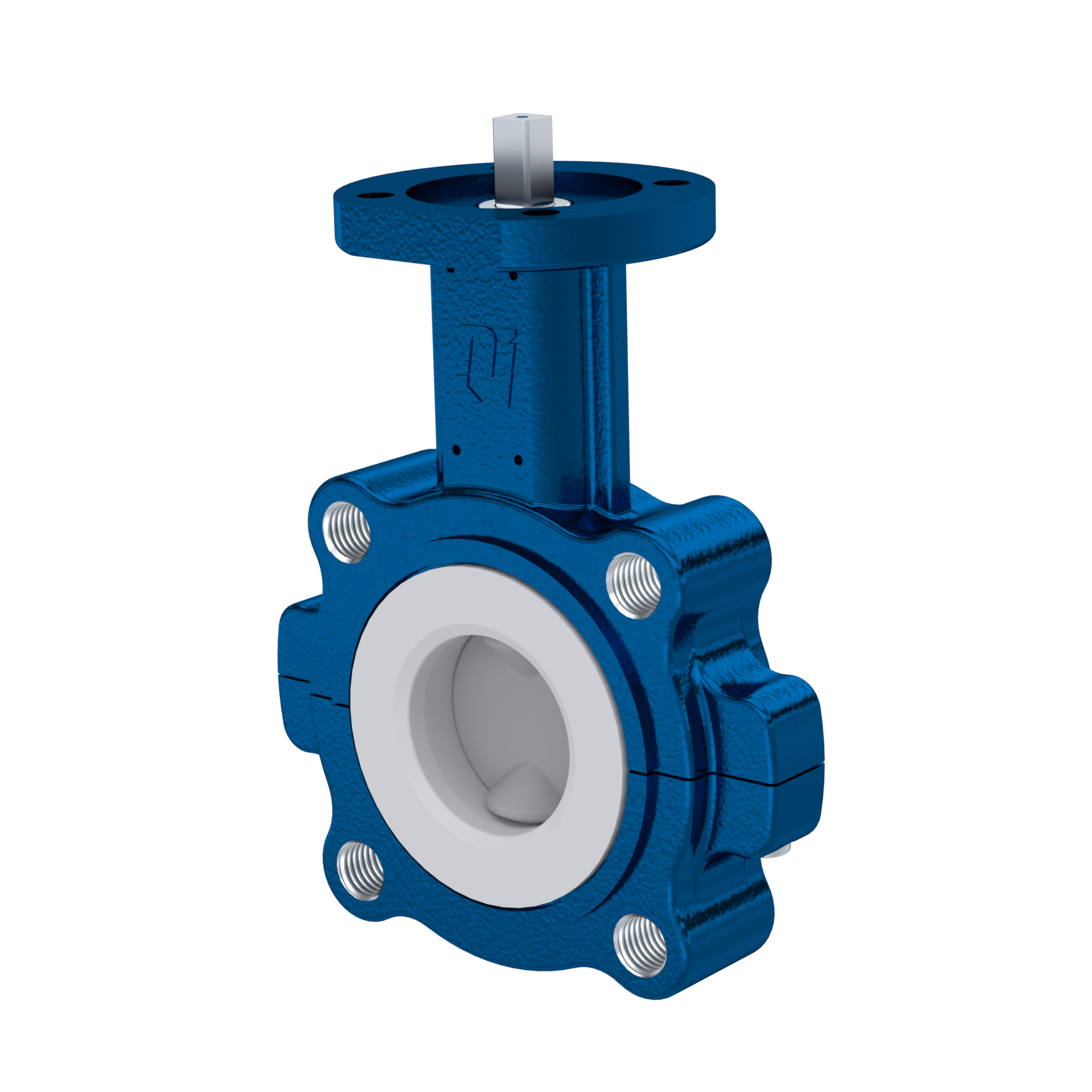 Przepustnica PTFE AK10 DN50 PN10-PN16 wkladka Silikon